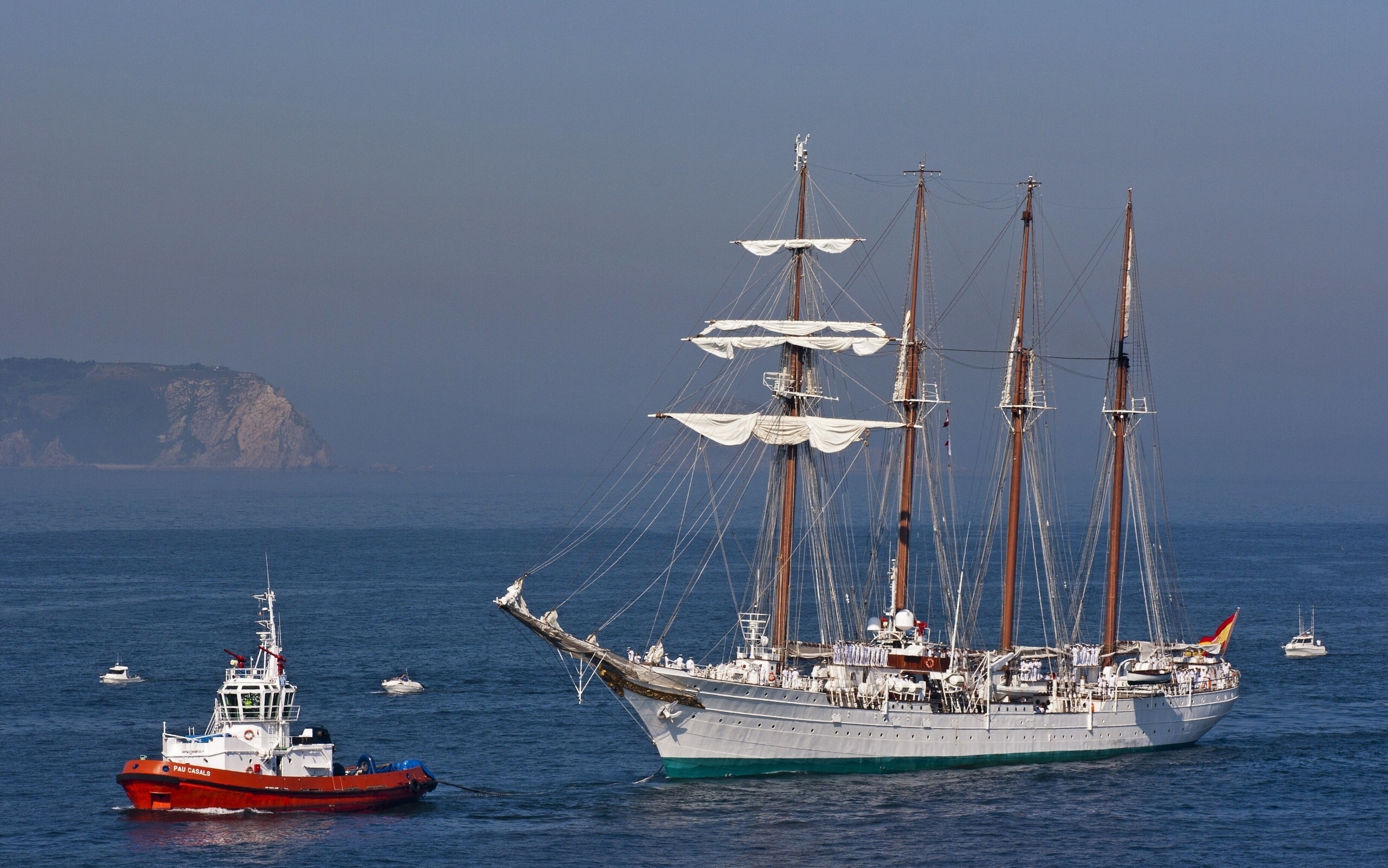 Schooner, Sailboat, Sea, Ocean, 2560x1610 HD Desktop