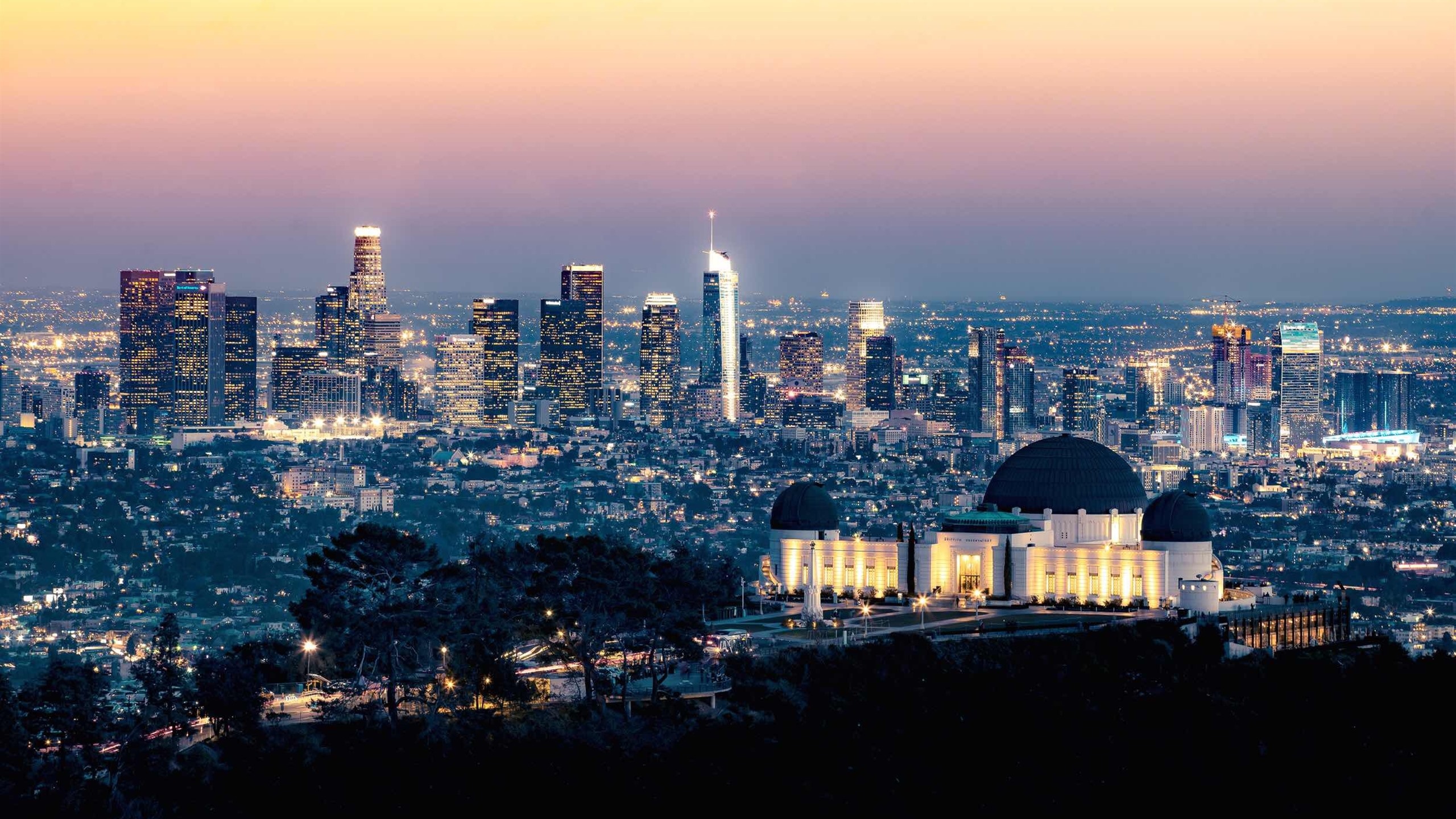 Griffith Observatory, Top backgrounds, 2560x1440 HD Desktop