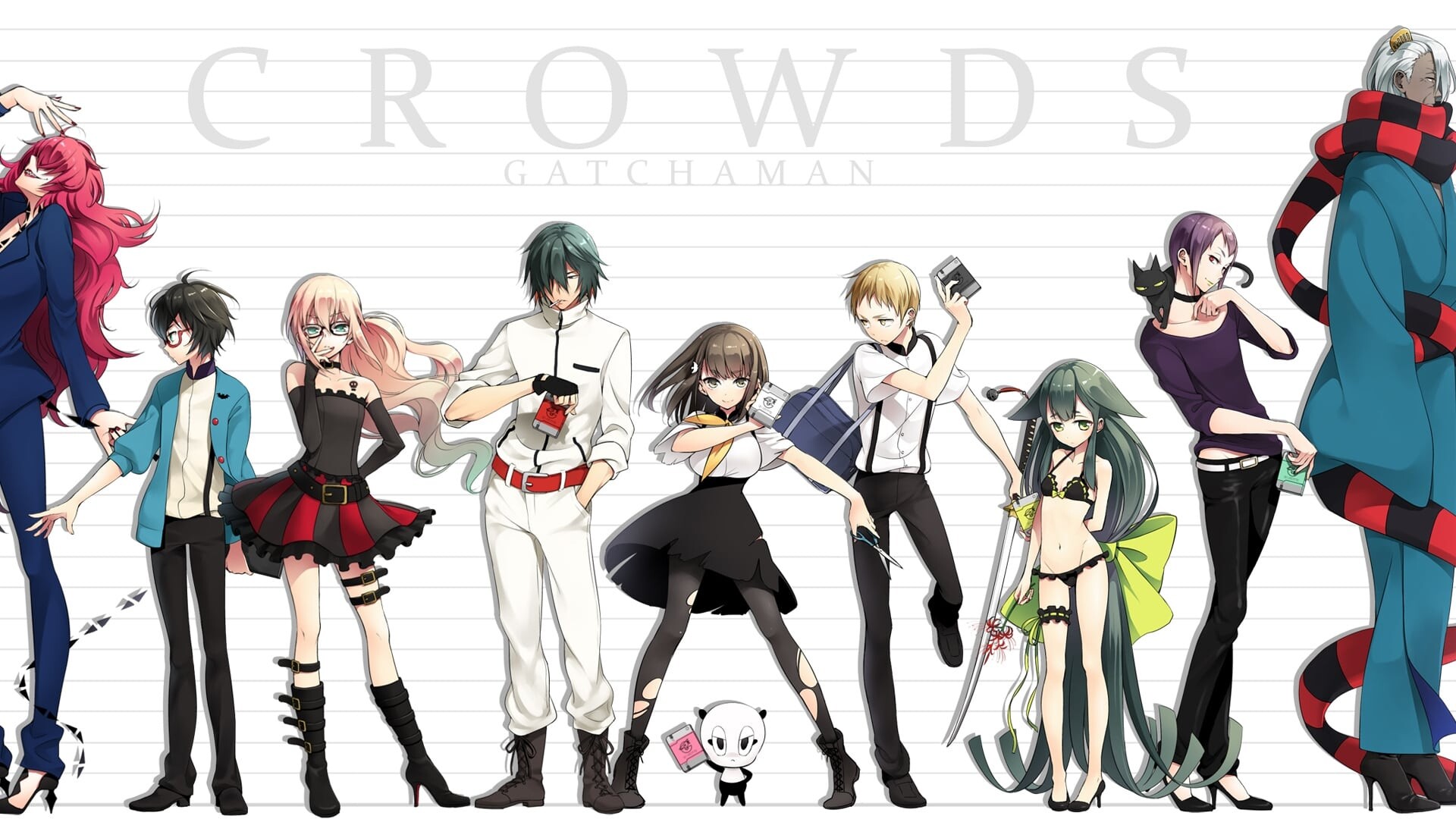 Gatchaman Crowds, Anime series, Backdrop shots, Cinematic experience, 1920x1080 Full HD Desktop