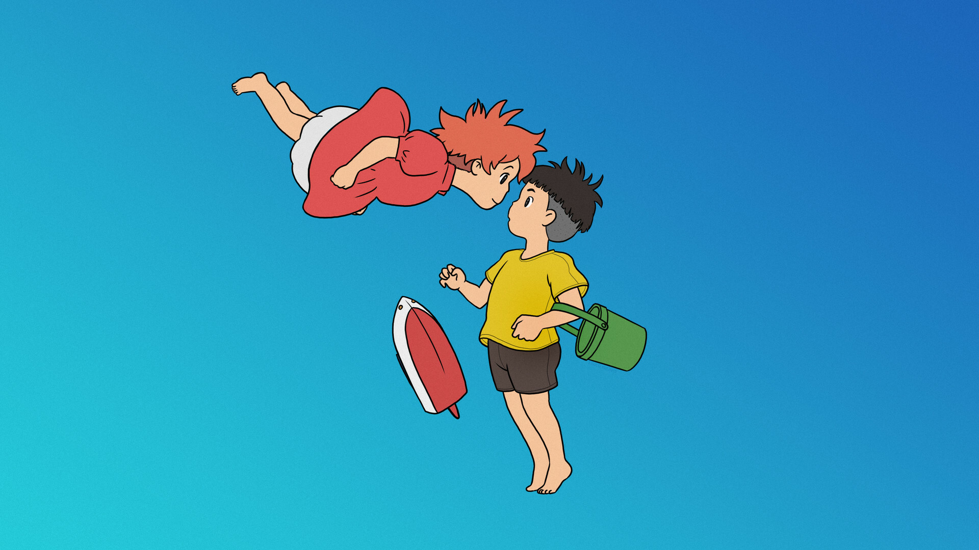 Ponyo, Artstation, Sosuke, Anime, 1920x1080 Full HD Desktop