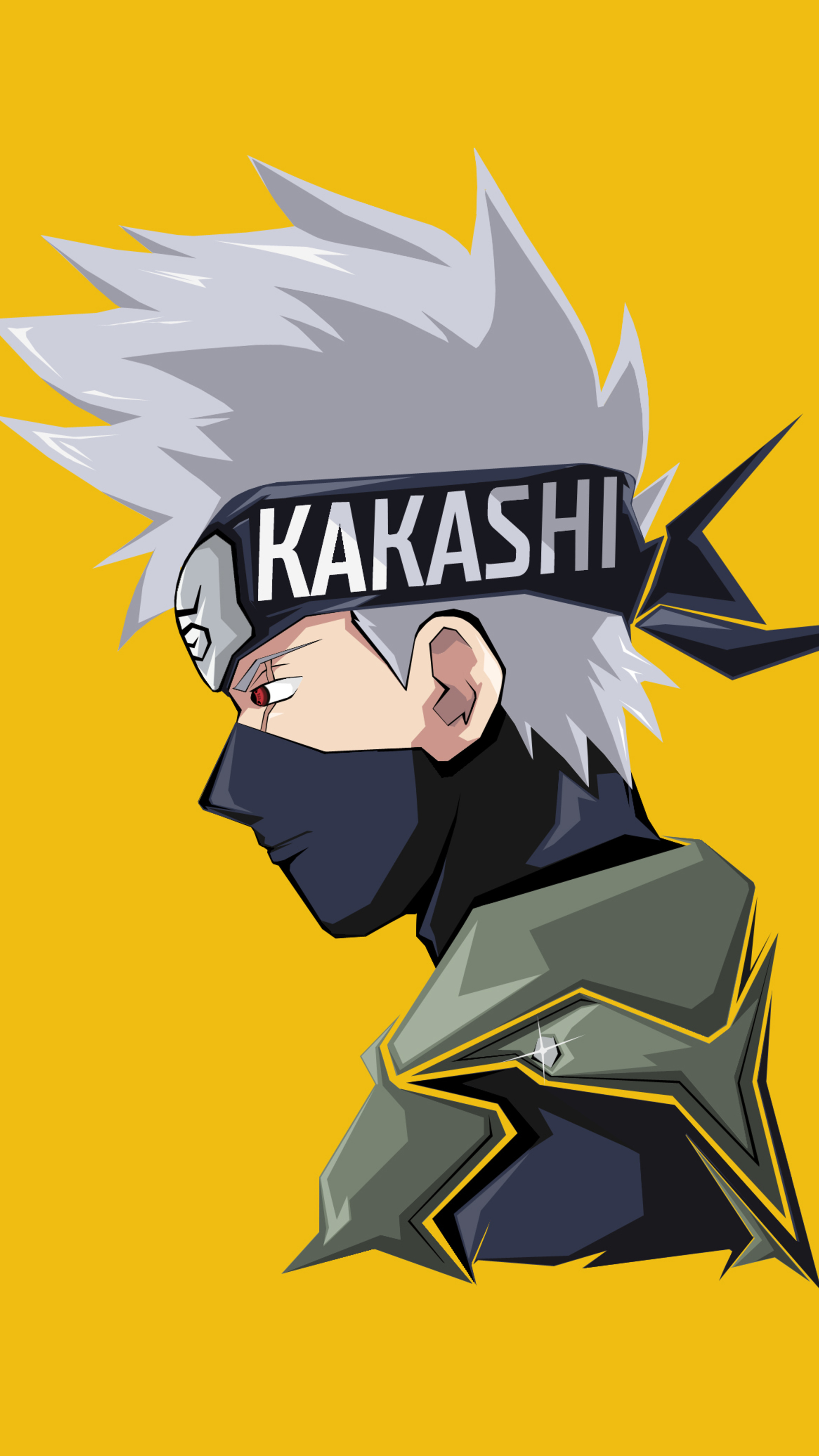 Naruto wallpaper phone, Kakashi theme, Mobile background, Anime art, 2160x3840 4K Phone