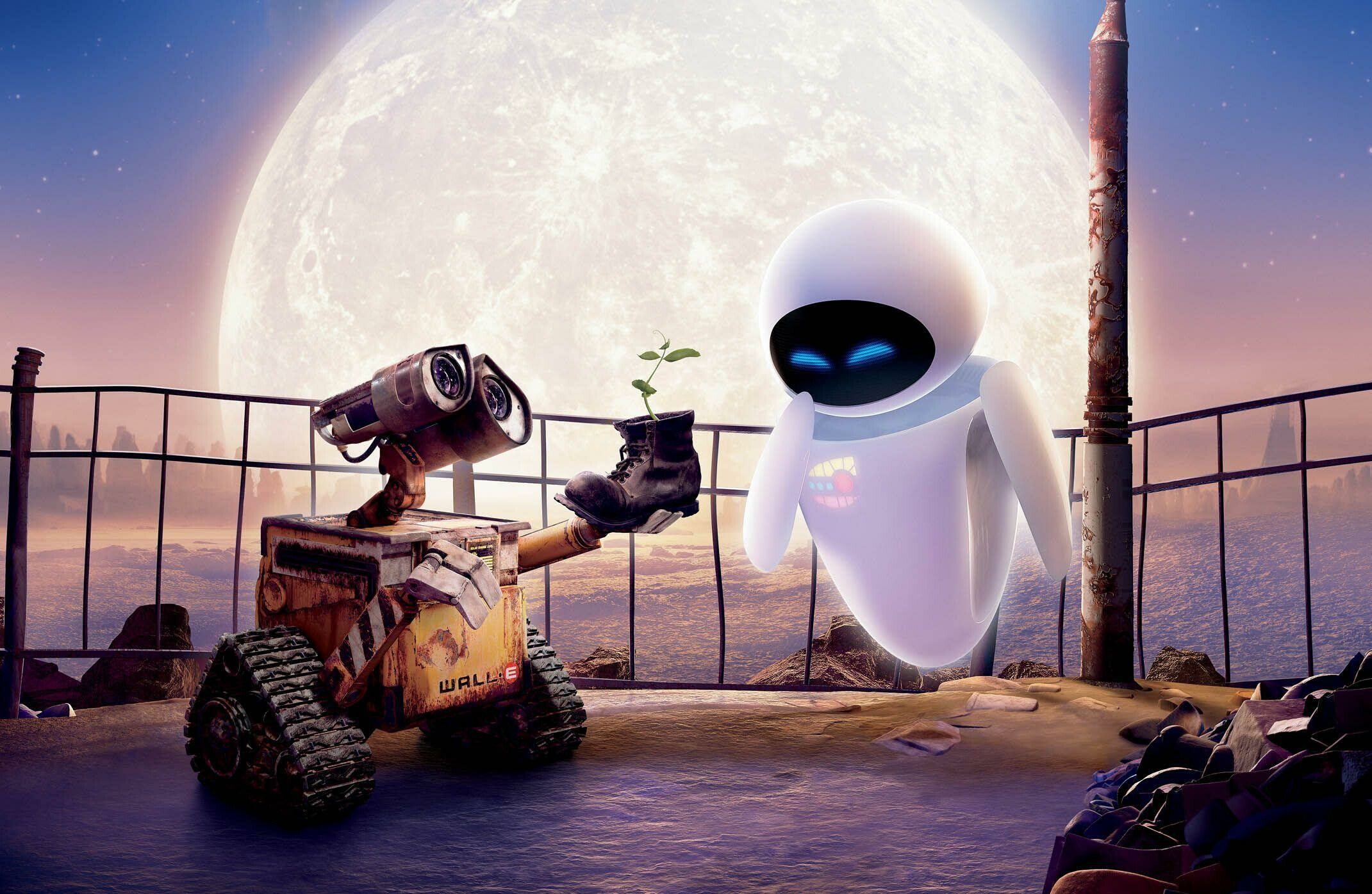 WALLE, Robot companion, Space adventure, Eve wallpapers, 2150x1400 HD Desktop