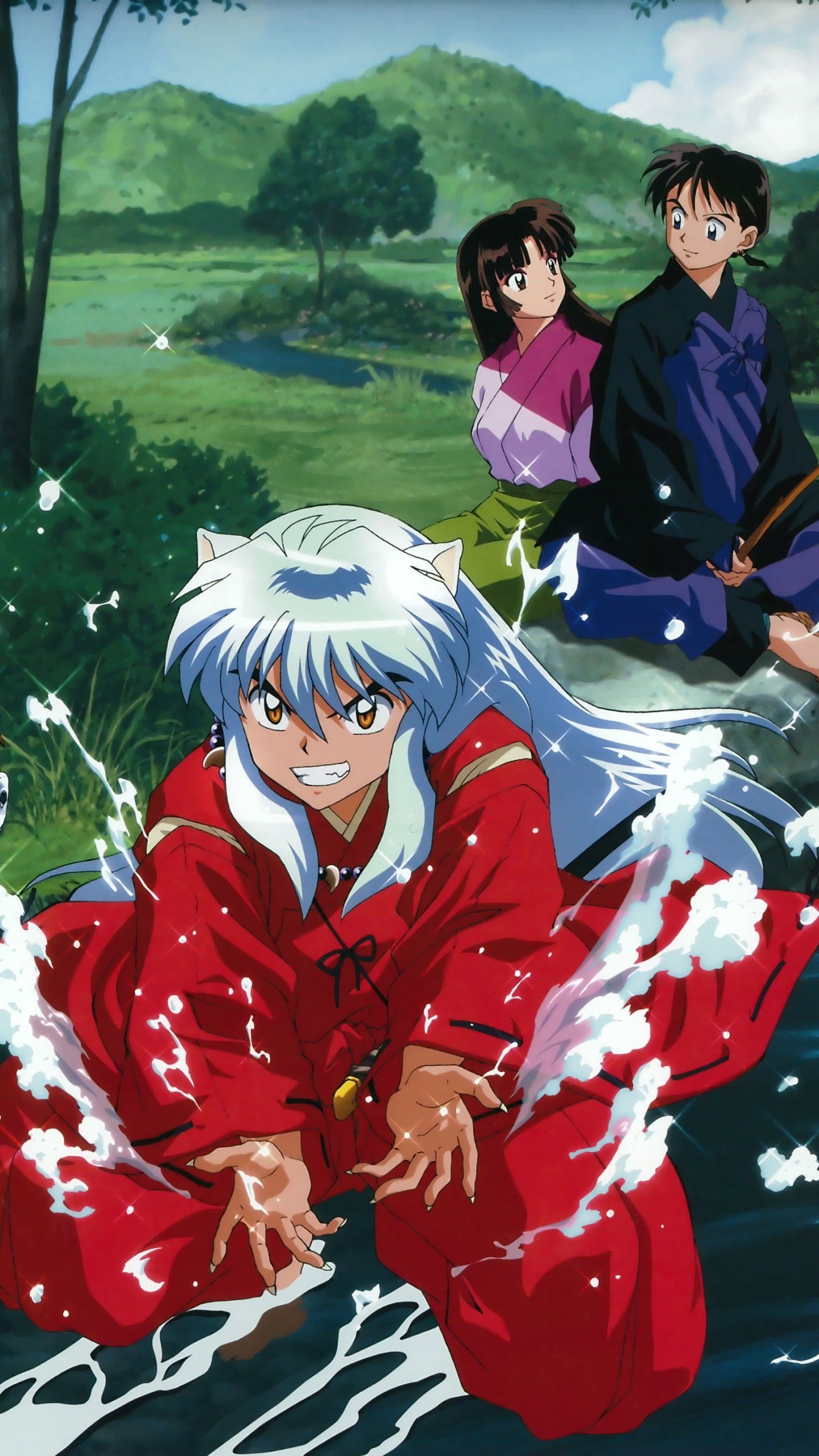 Miroku and Sango, InuYasha Wallpaper, 1440x2560 HD Phone