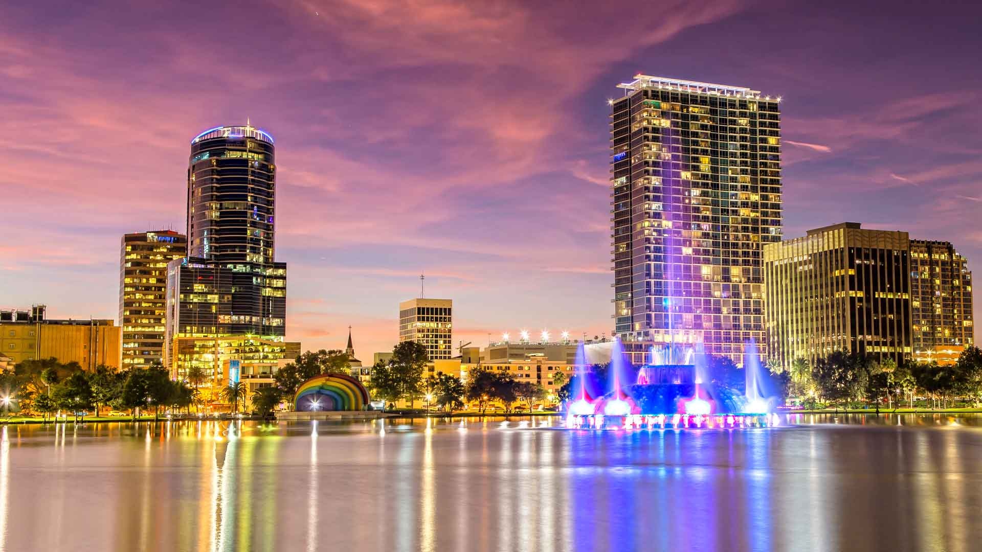 Orlando Skyline, Outdoor advertising, Billboards, Tourist attractions, 1920x1080 Full HD Desktop