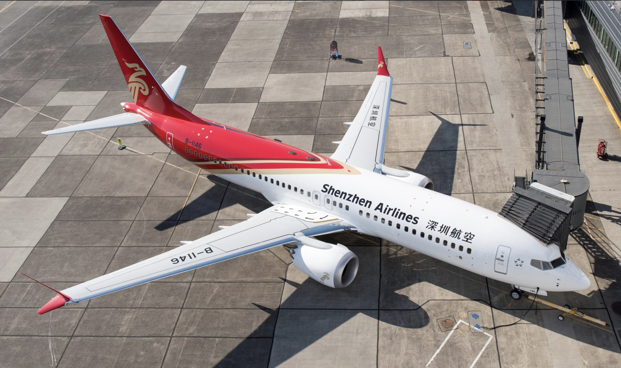 Shenzhen Airlines, Boeing 737 Max 8, Latest aircraft technology, Enhanced performance, 1980x1180 HD Desktop