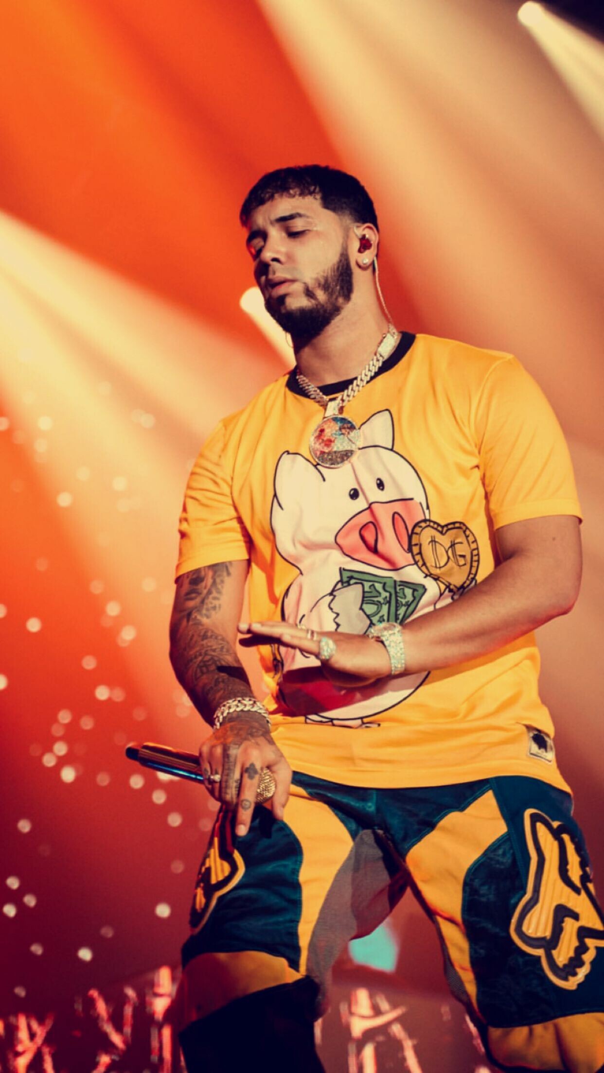 Live Concert, Anuel AA Wallpaper, 1250x2210 HD Phone