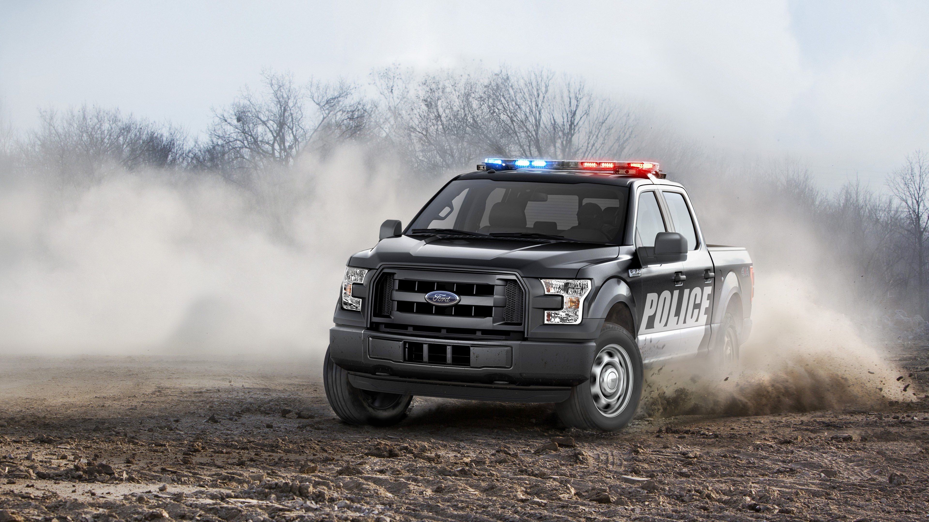 F-150 Police, Ford Pickup Wallpaper, 3840x2160 4K Desktop