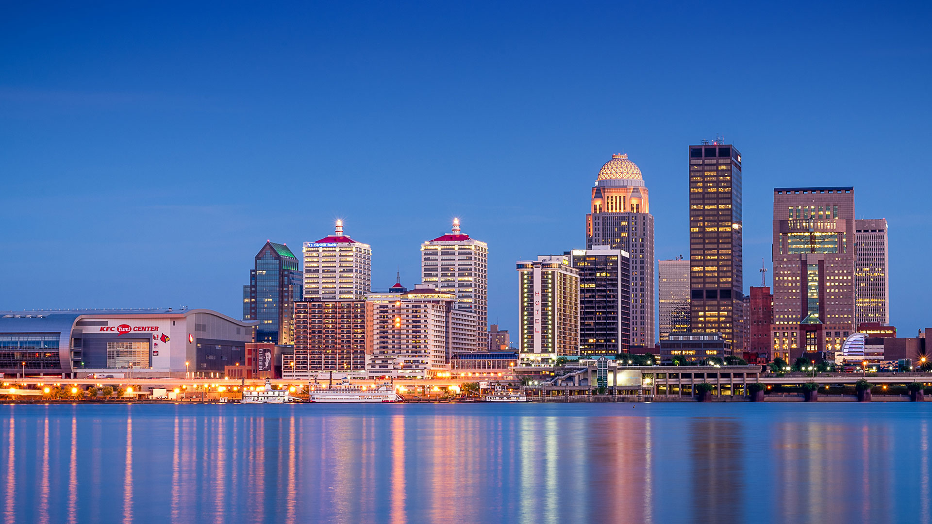 Louisville skyline, Life after Hillsdale, Kentucky cityscape, Urban travels, 1920x1080 Full HD Desktop