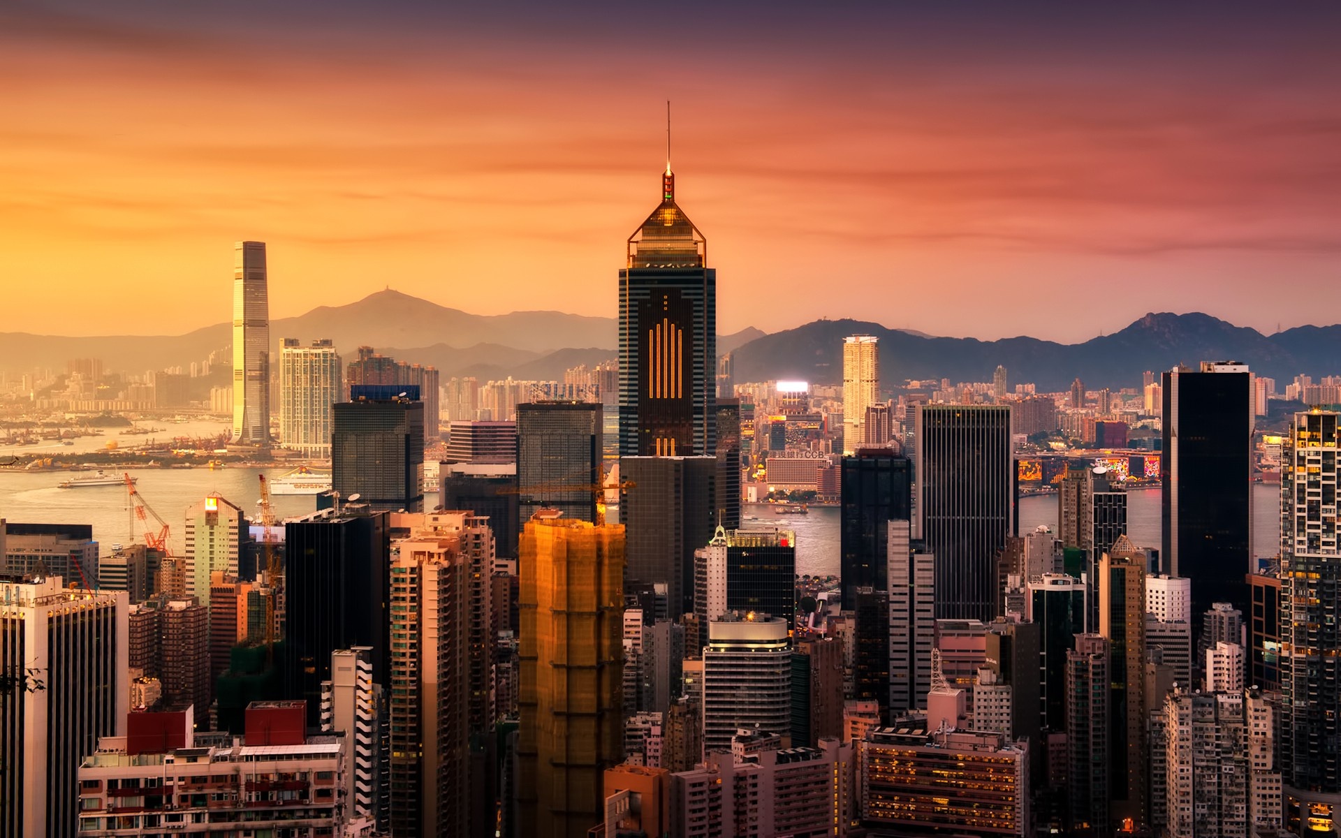 Central Plaza, Hong Kong Skyline Wallpaper, 1920x1200 HD Desktop