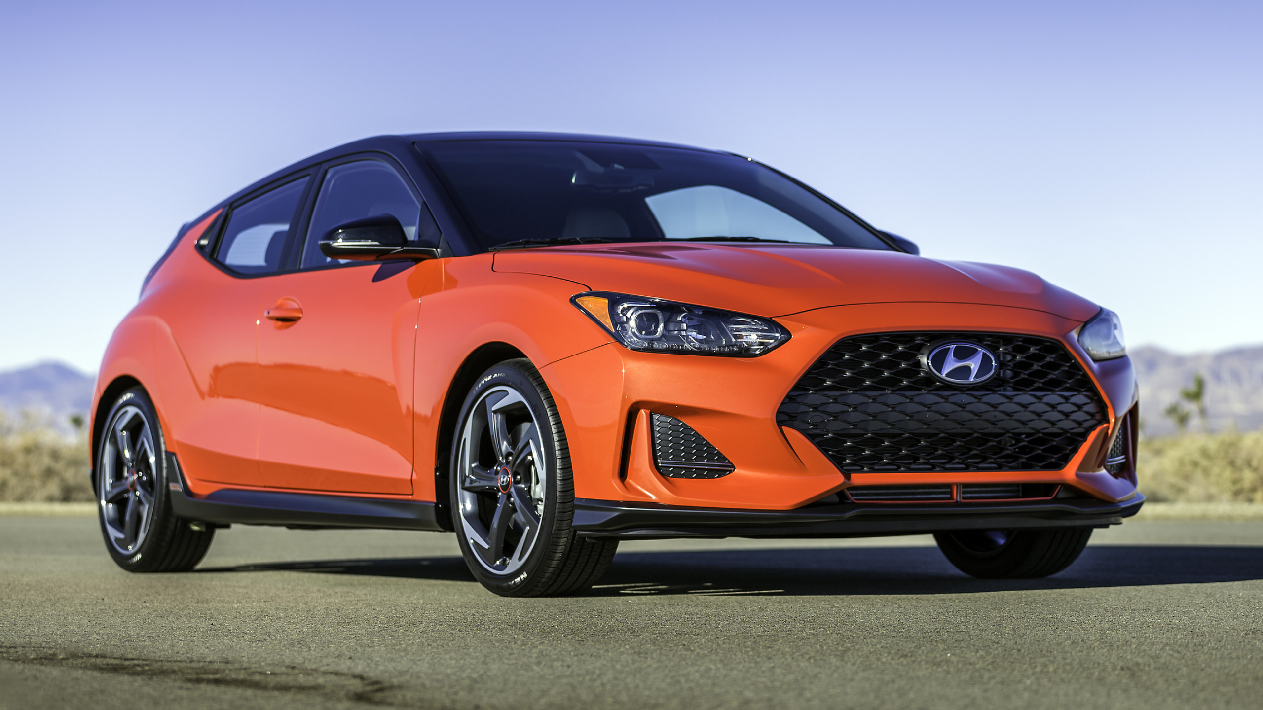 Hyundai Veloster, 2019 hyundai veloster, turbo front three, quarter hd, 2560x1440 HD Desktop