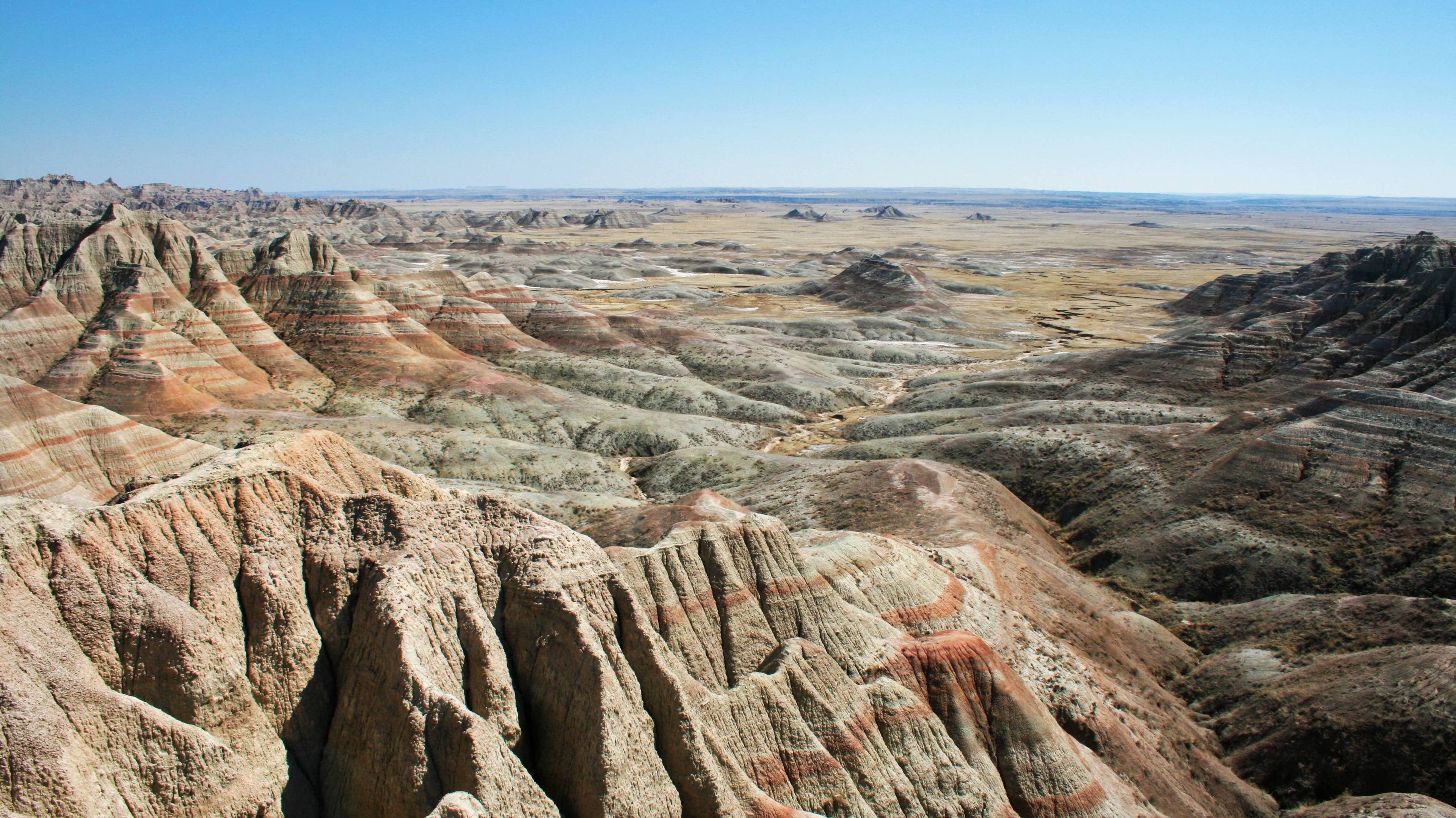 Badlands National Park, South Dakota wonder, Free download, Desktop marvel, 3840x2160 4K Desktop