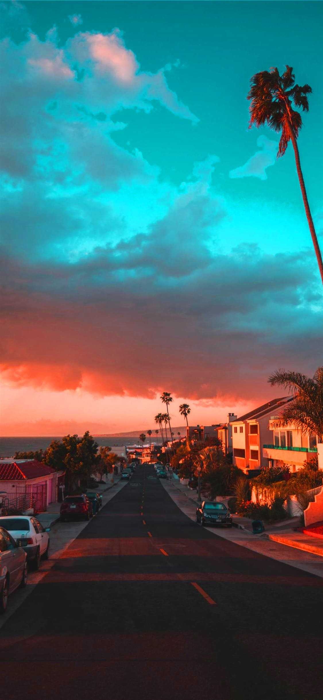 California visuals, Vibrant wallpapers, Colorful scenes, Cali vibes, 1130x2440 HD Phone