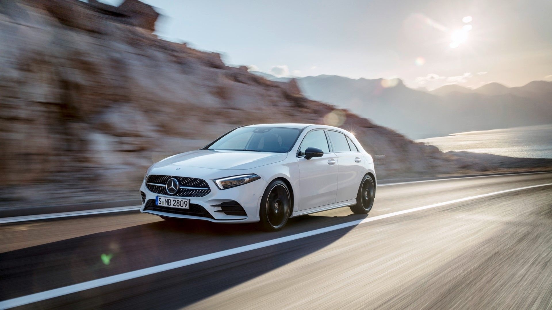 Mercedes-Benz A-Class, Eye-catching wallpapers, Top-tier luxury, Stylish class, 1920x1080 Full HD Desktop