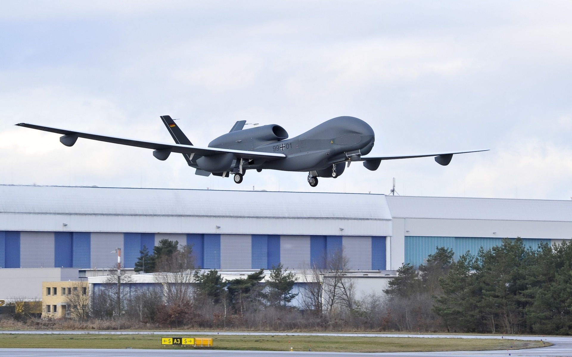 Northrop Grumman, RQ-4 Global Hawk, German drone, High-quality wallpapers, 1920x1200 HD Desktop