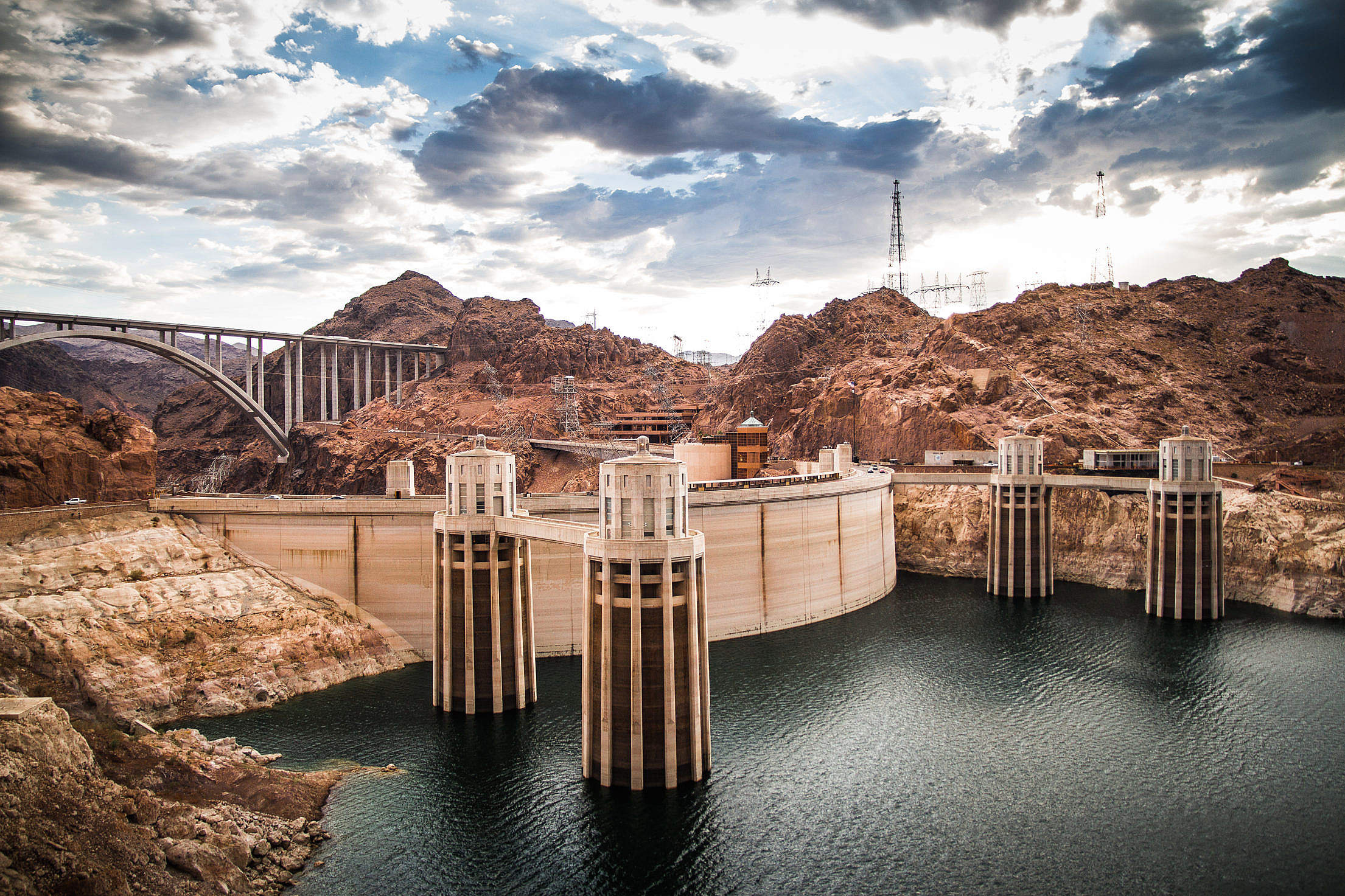 Colorado River, Hoover Dam, Free stock photo, Picjumbo, 2210x1480 HD Desktop