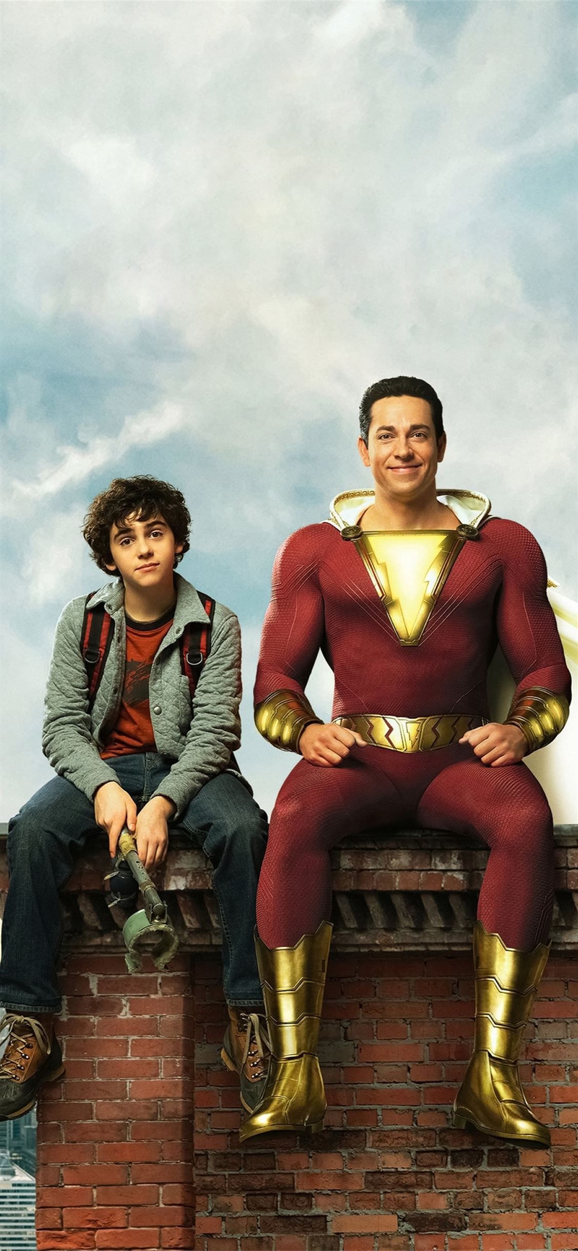 Shazam Movie, Phone wallpaper, Comic book hero, Cinematic experience, 1130x2440 HD Phone