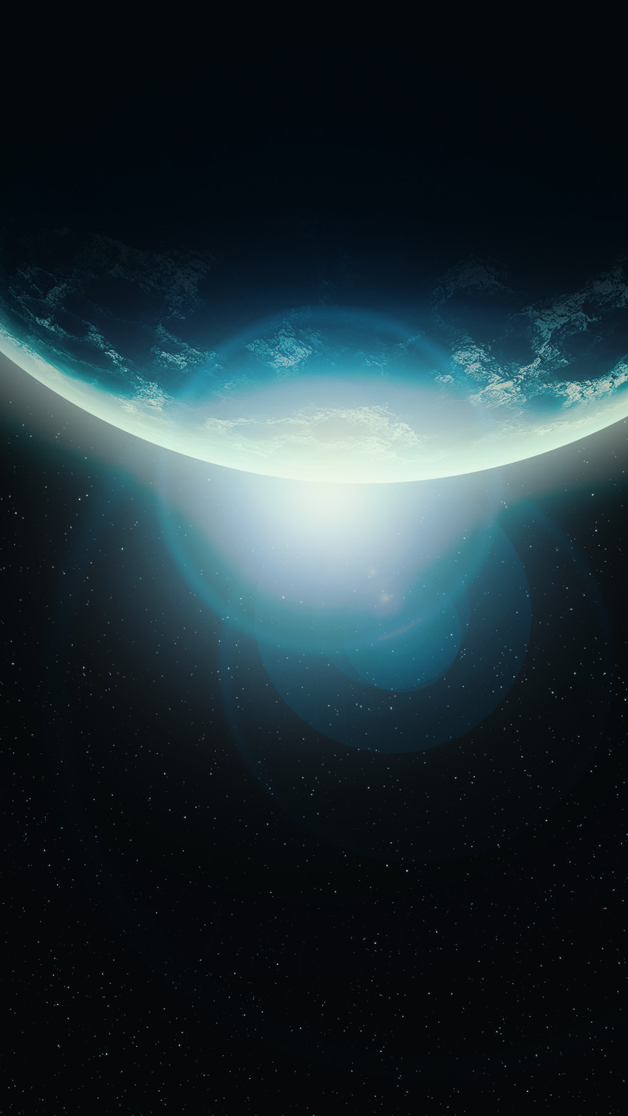 Planet, Lens Flare Wallpaper, 2160x3840 4K Phone