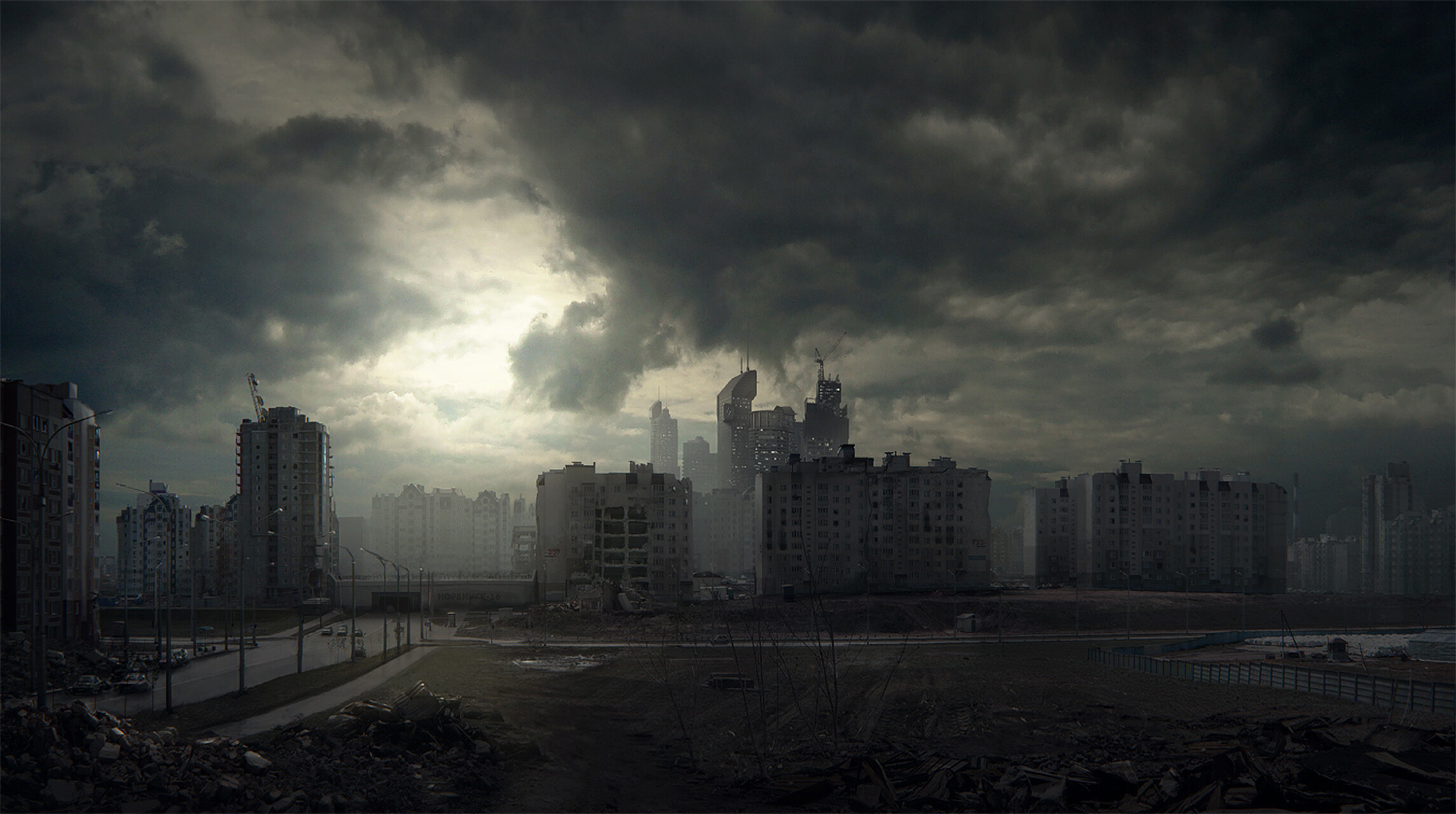 Ghost City, Desktop Background, 2290x1280 HD Desktop