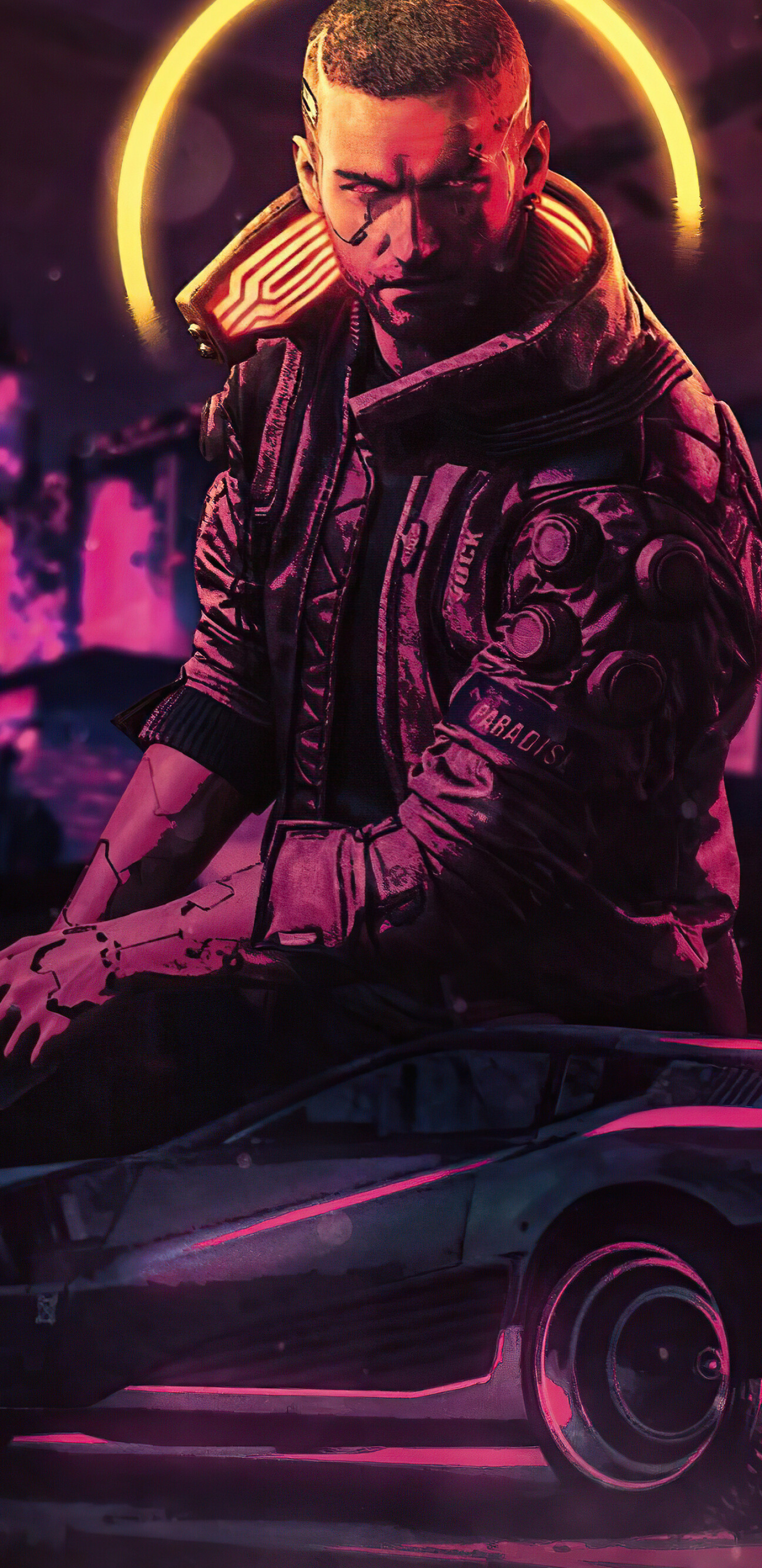 Cyberpunk 2077, Fan-made poster, Samsung Galaxy Note, 1440x2960 HD Phone