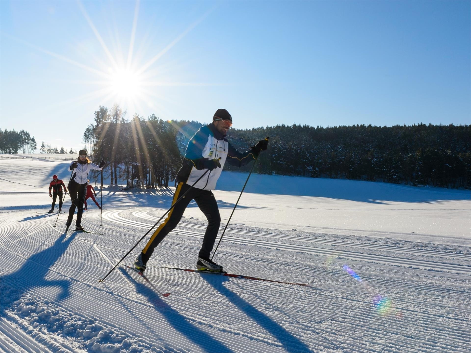 Cross-country skiing, Trails in Varena, Outdooractive platform, Skiing adventure, 1920x1440 HD Desktop