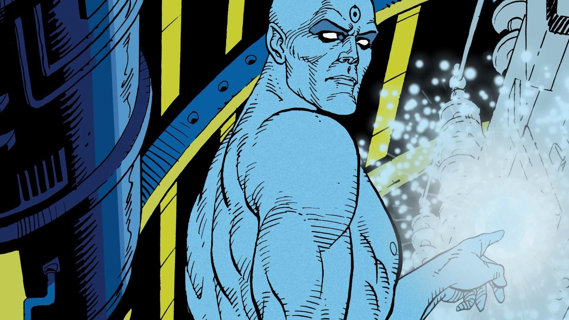 Dr. Manhattan, Comic character, Powerful entity, Time manipulation, 1920x1080 Full HD Desktop