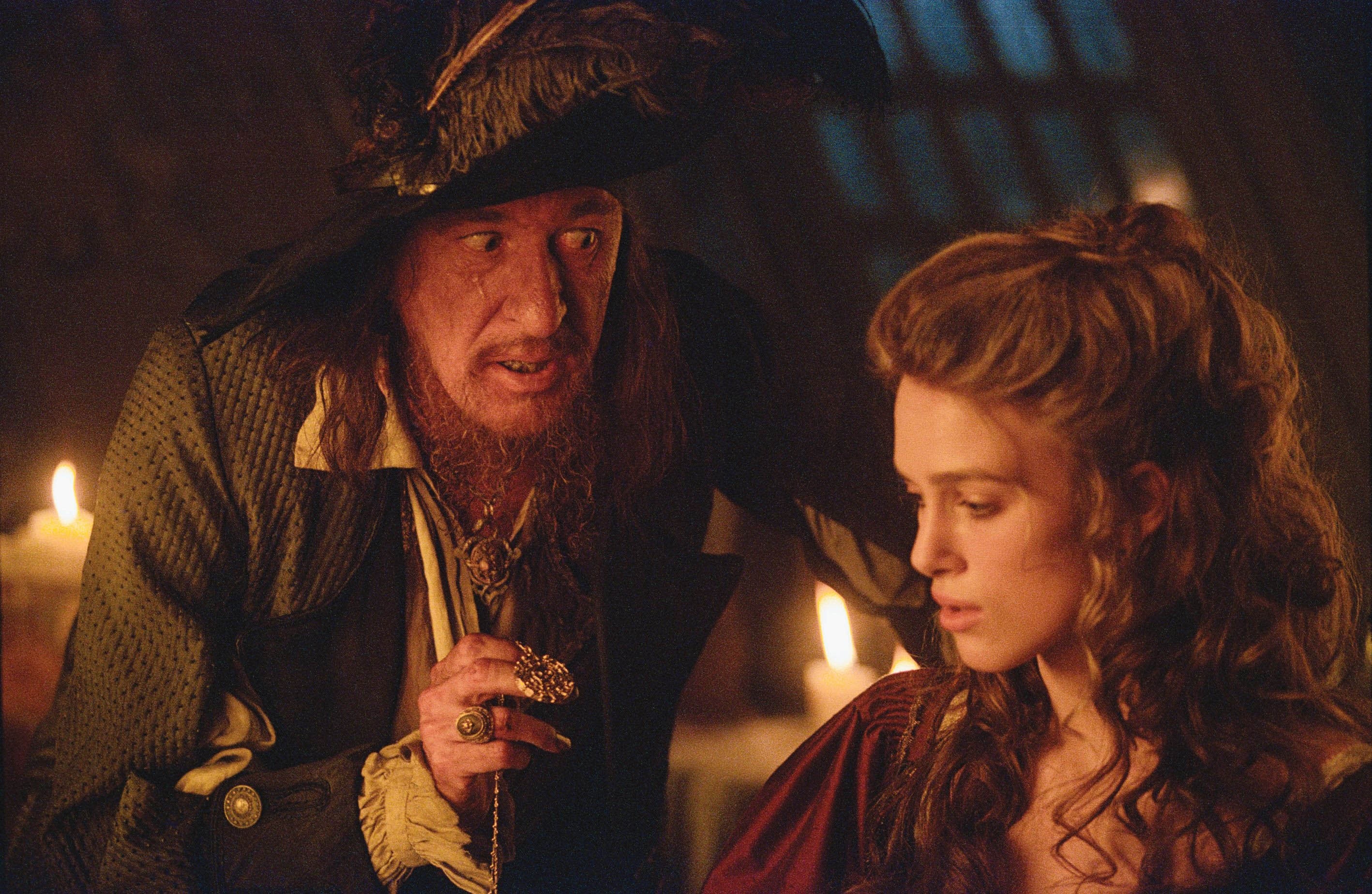 Geoffrey Rush, Barbossa character, Pirates of the Caribbean, HD wallpaper, 2840x1850 HD Desktop