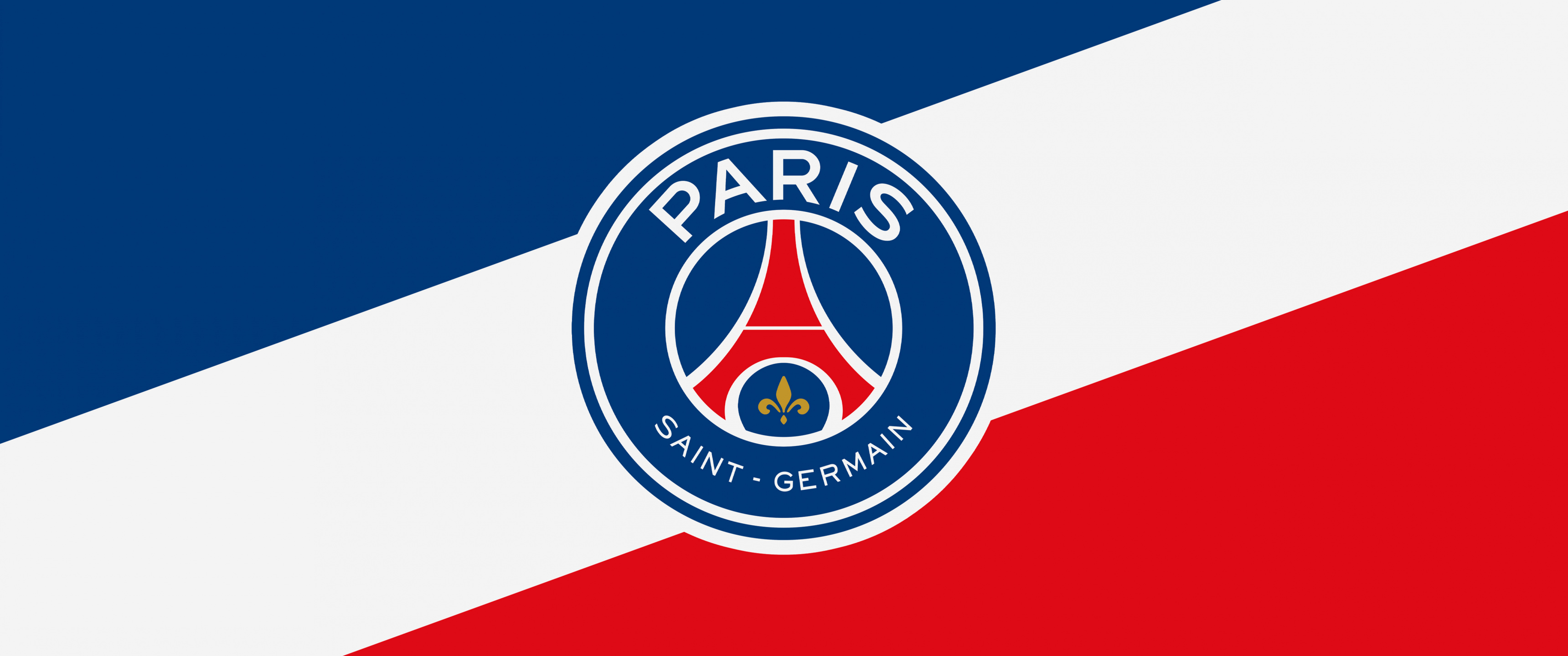 Logo, Paris Saint-Germain Wallpaper, 3440x1440 Dual Screen Desktop