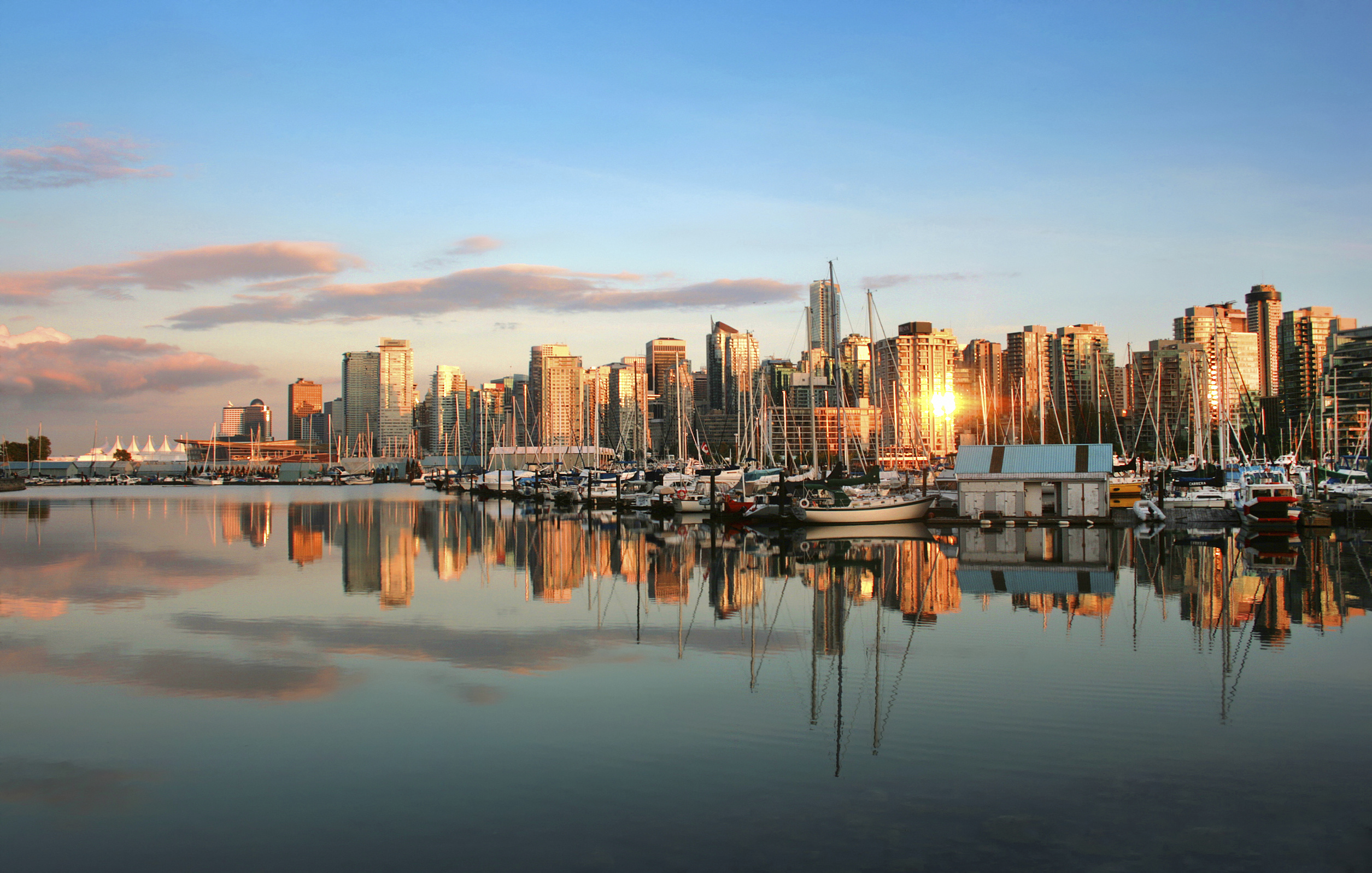 Vancouver, Skyline view, Stunning sunset, Global trade hub, 2510x1600 HD Desktop