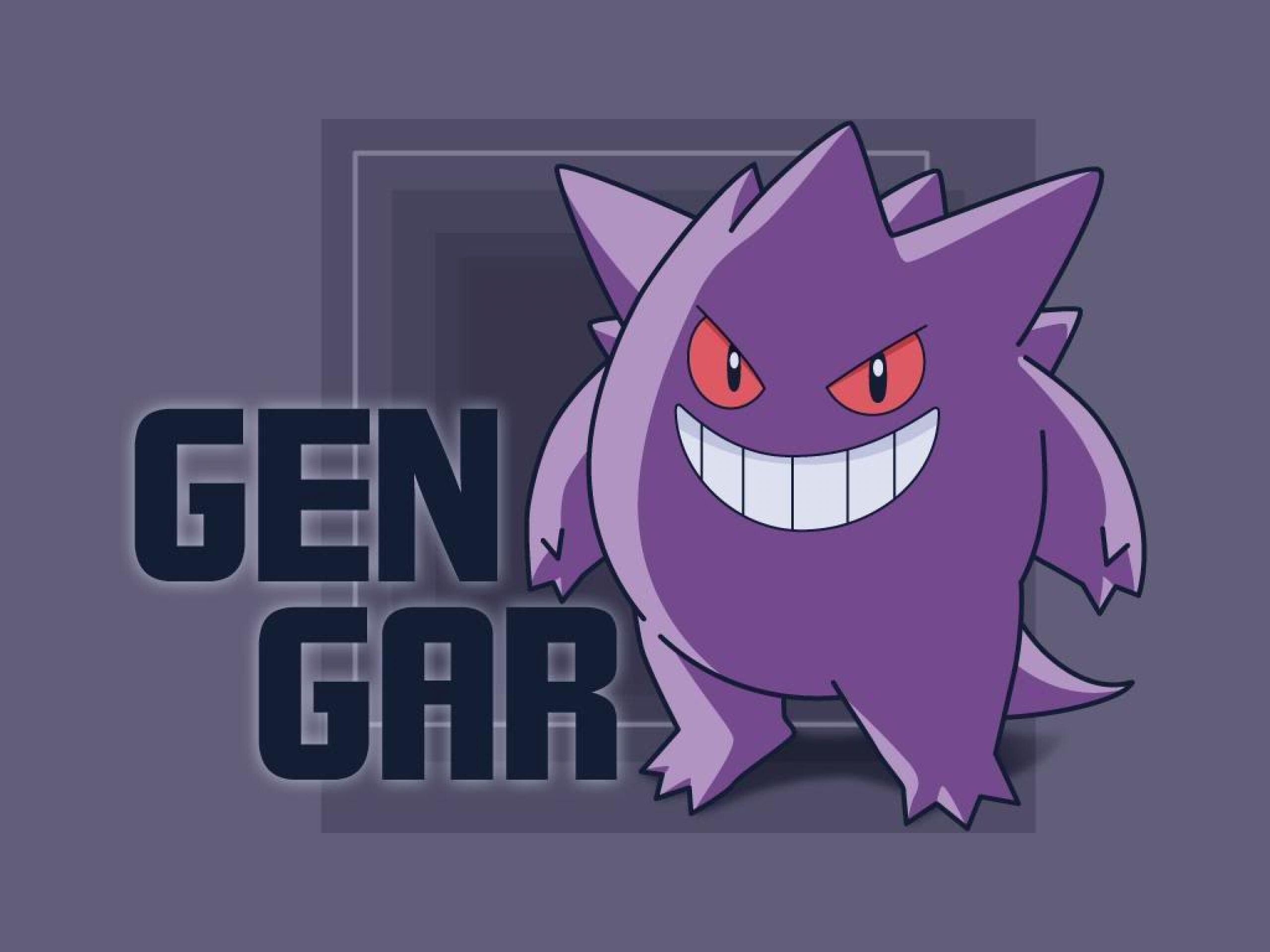 Gengar Wallpapers, Ghost type, Powerful Pokemon, Purple, 2560x1920 HD Desktop