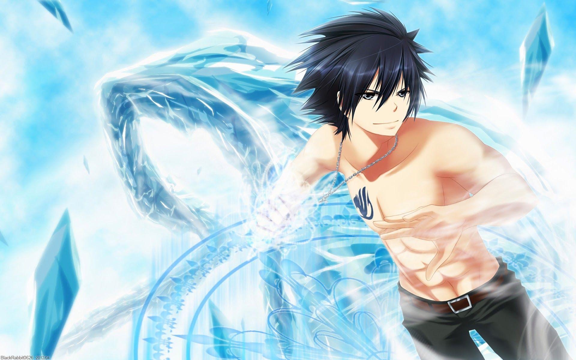 Gray Fullbuster, Anime character, Ice magic, Powerful warrior, 1920x1200 HD Desktop