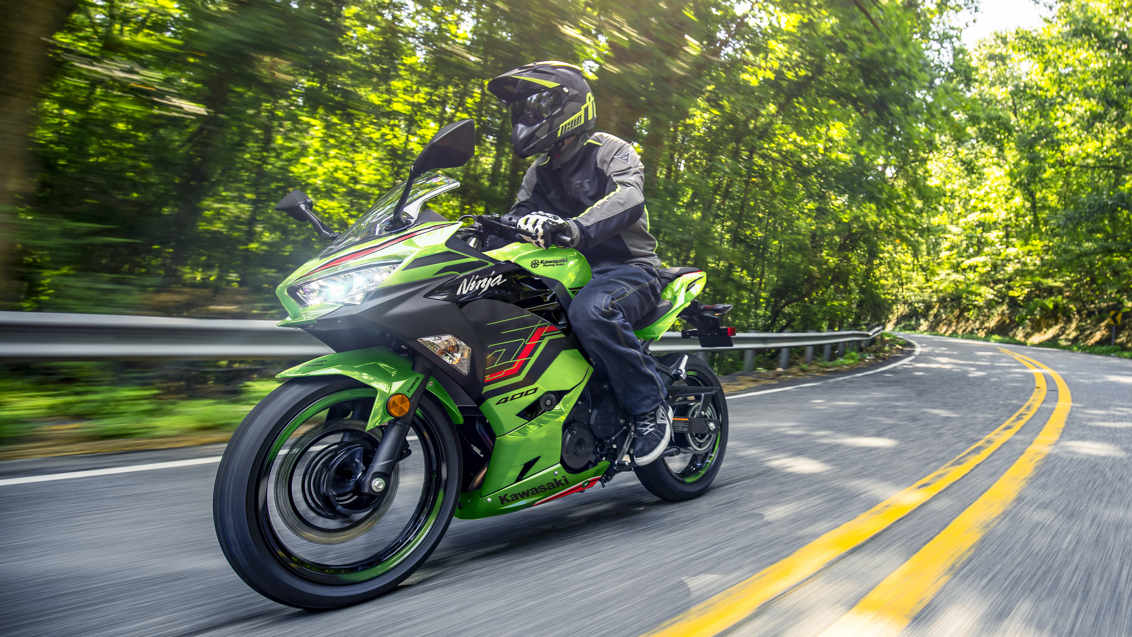 Speed, Kawasaki Ninja 400 Wallpaper, 3840x2160 4K Desktop