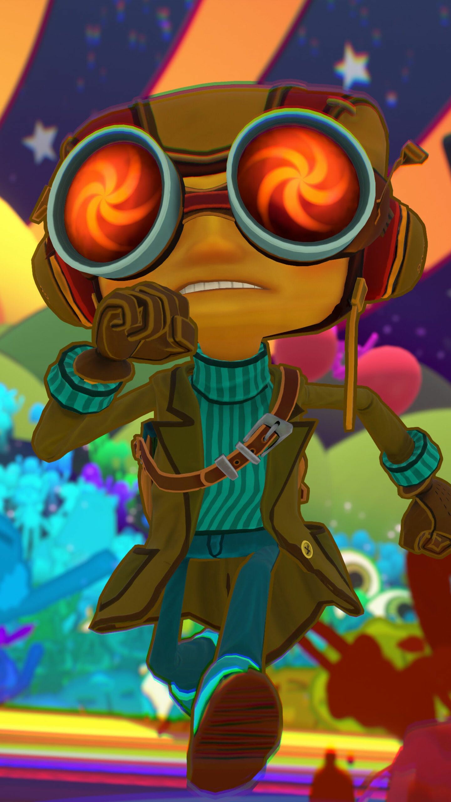 Psychonauts 2, Stunning mobile wallpaper, New Animal Crossing crossover, Immersive experience, 1440x2560 HD Phone