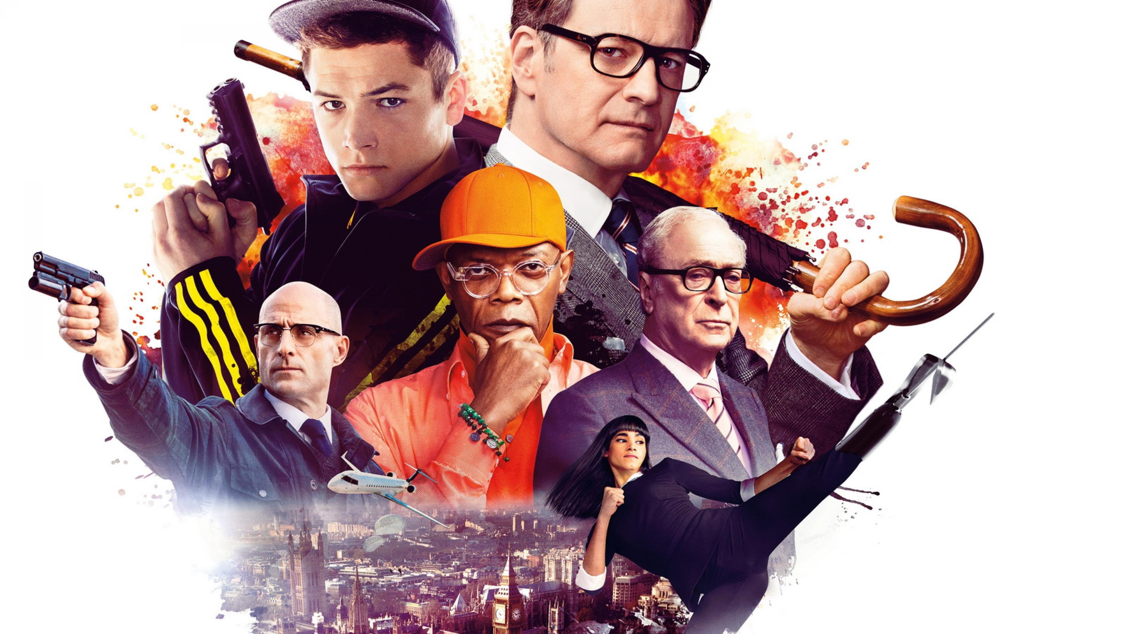 Kingsman secret service, Sci-fi action, Adventure comedy, HD wallpapers, 3840x2160 4K Desktop