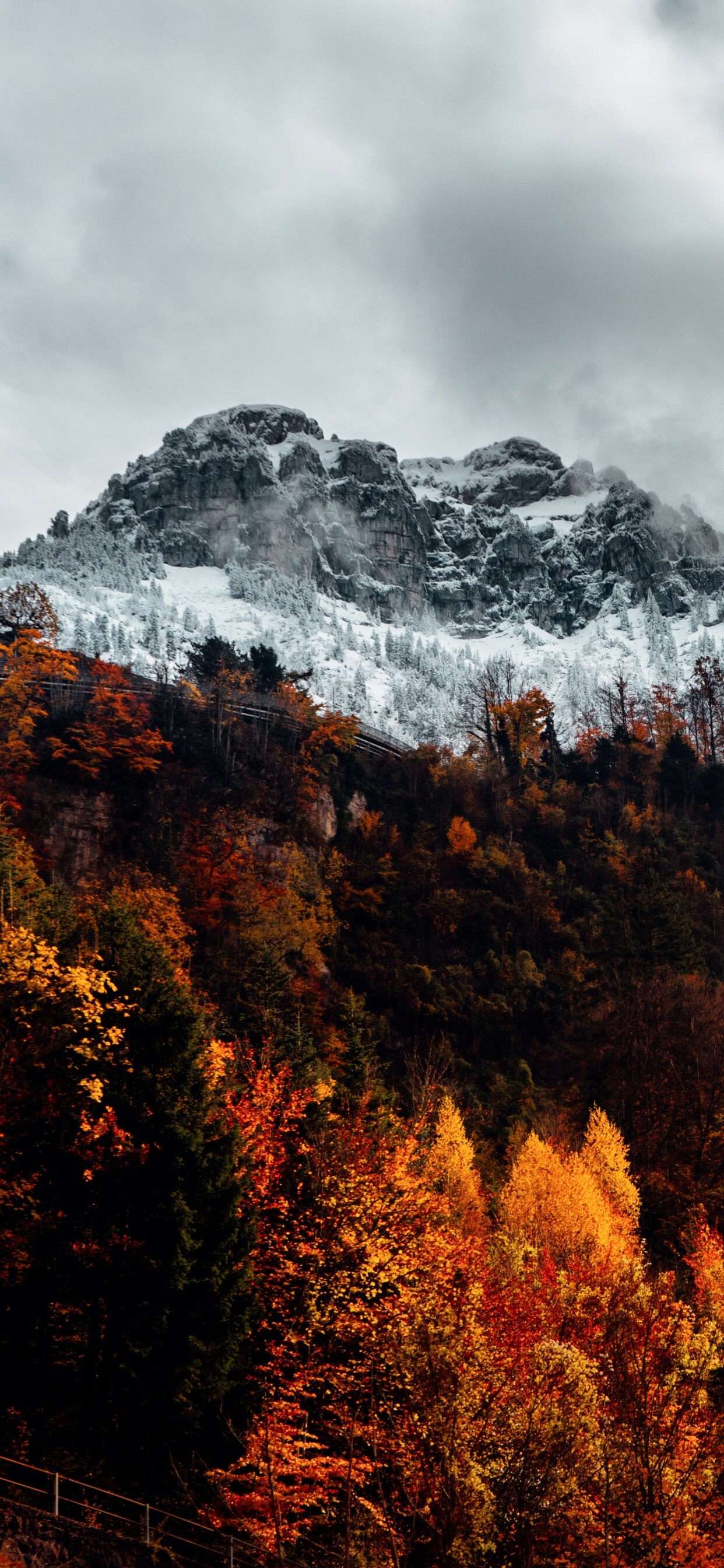 Alps, Autumn Wallpaper, 1250x2690 HD Phone