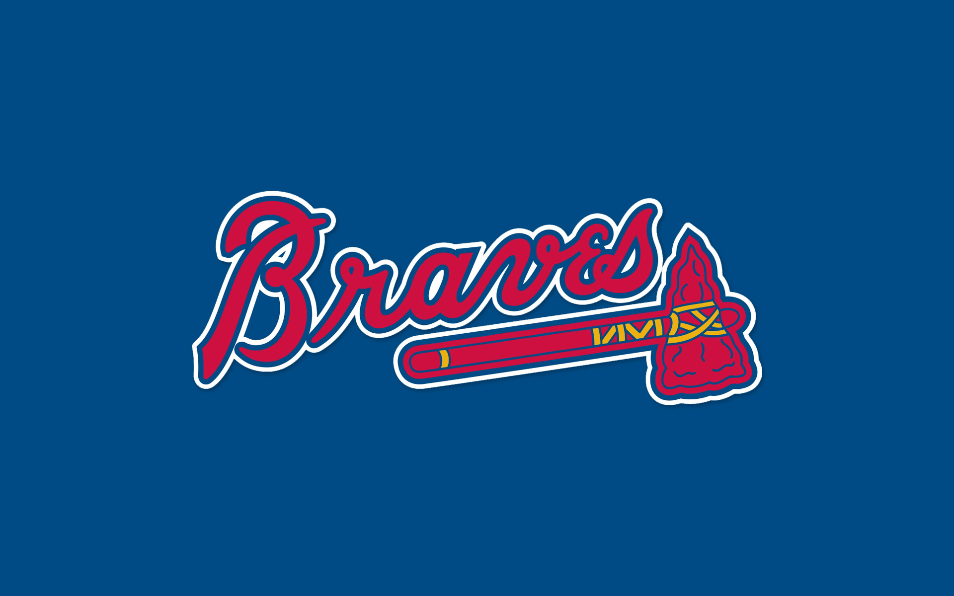 Logo, Atlanta Braves Wallpaper, 1920x1200 HD Desktop