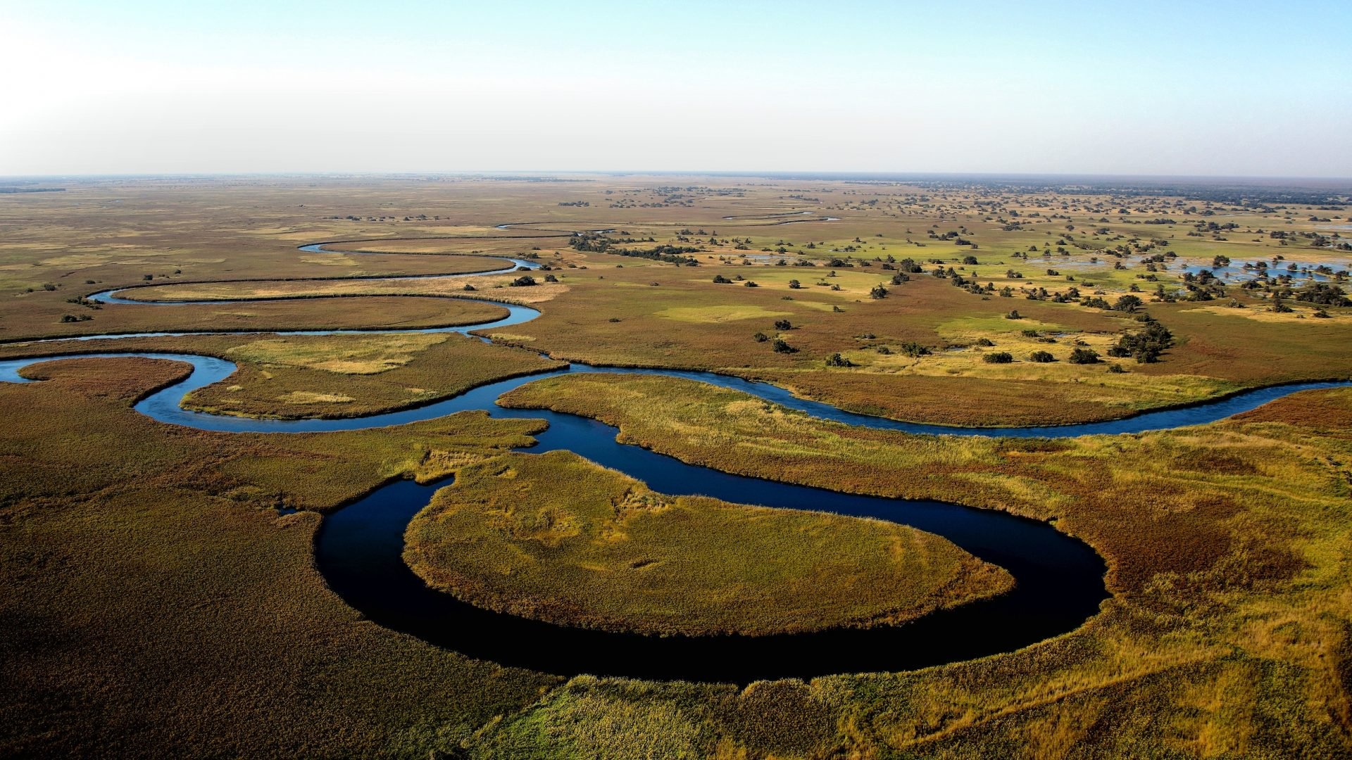 Exploring Okavango Delta, Kalahari desert, Botswana gem, Nature's wonder, 1920x1080 Full HD Desktop