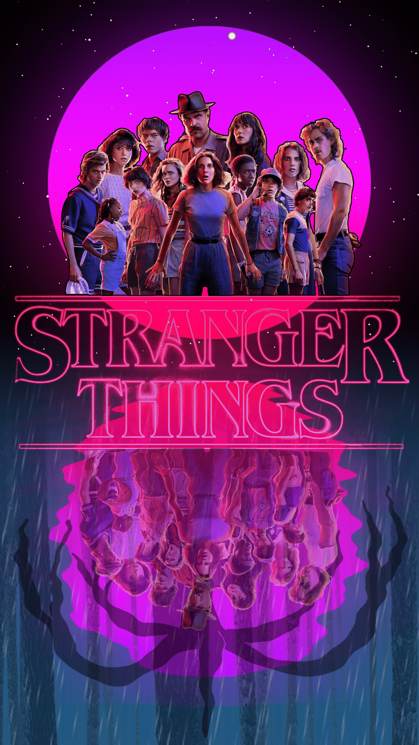 Stranger Things, Supernatural elements, Suspenseful plot, Compelling wallpaper, 1440x2560 HD Phone