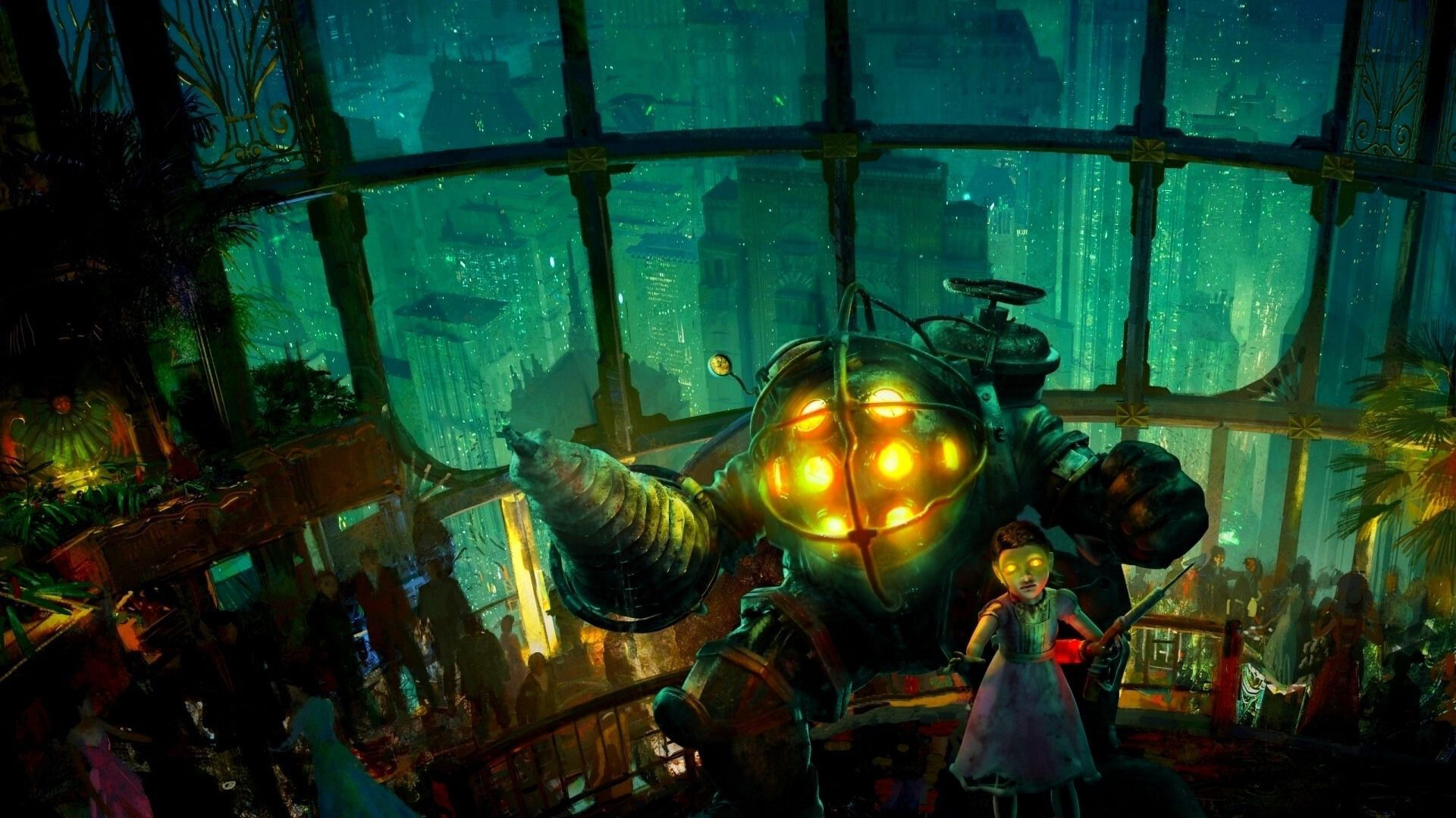 BioShock, PlayStation wallpapers, Gaming supremacy, Visual excellence, 1920x1080 Full HD Desktop