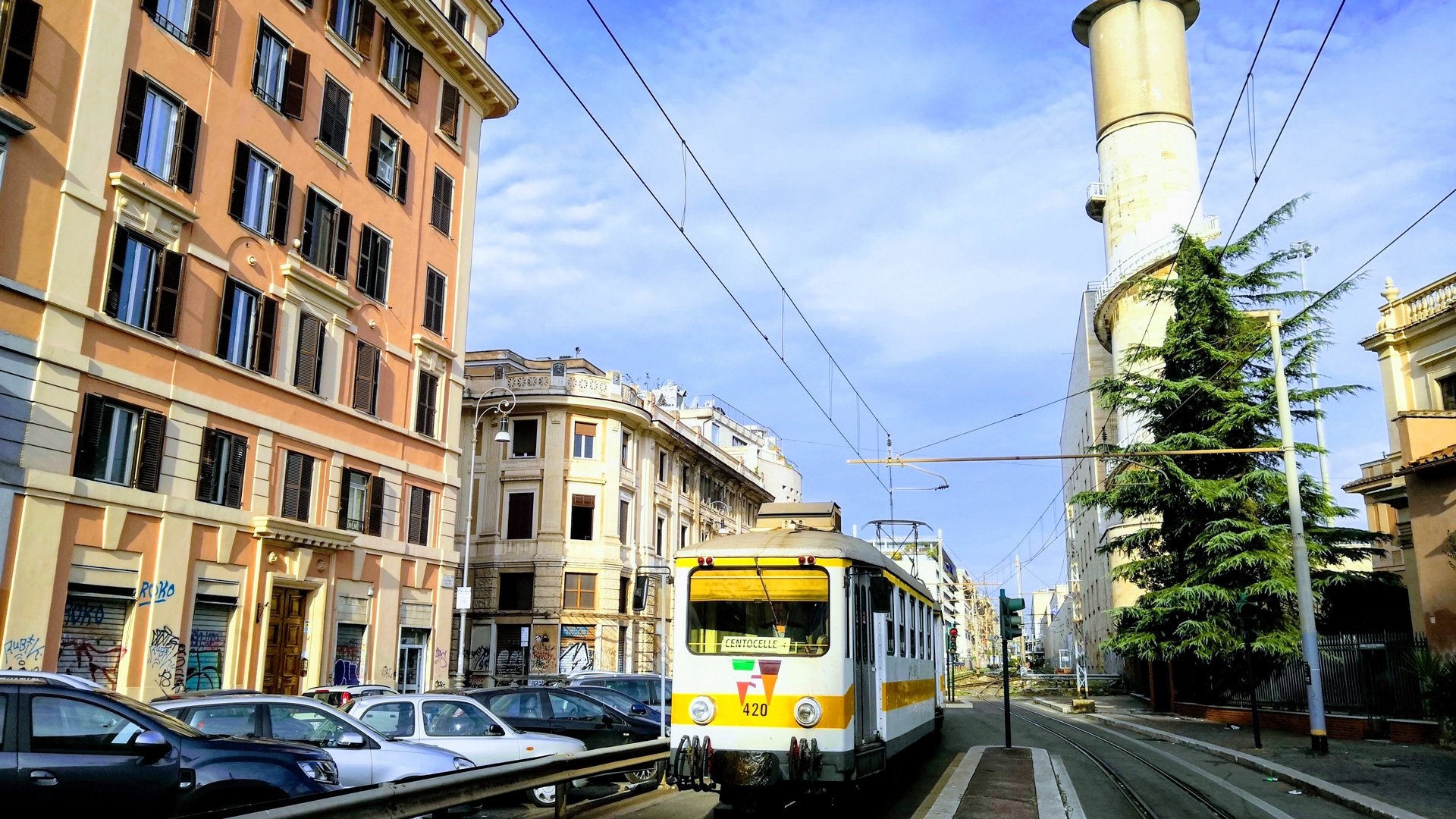 Rome Tram, Public Transports Wallpaper, 1920x1080 Full HD Desktop