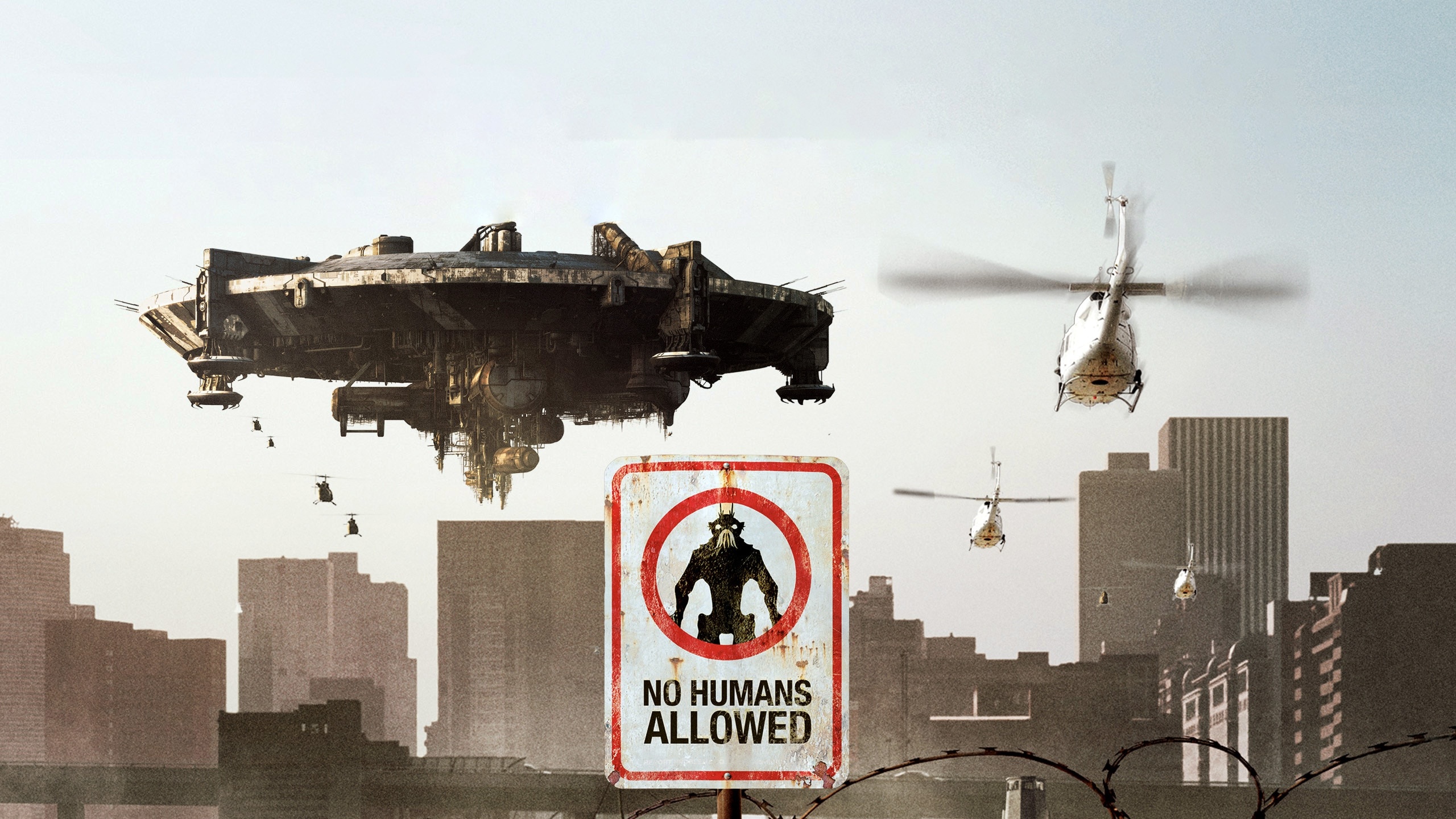 District 9 TV movie, Airing on RTLZWEI, Exciting science fiction, Action-packed story, 2560x1440 HD Desktop