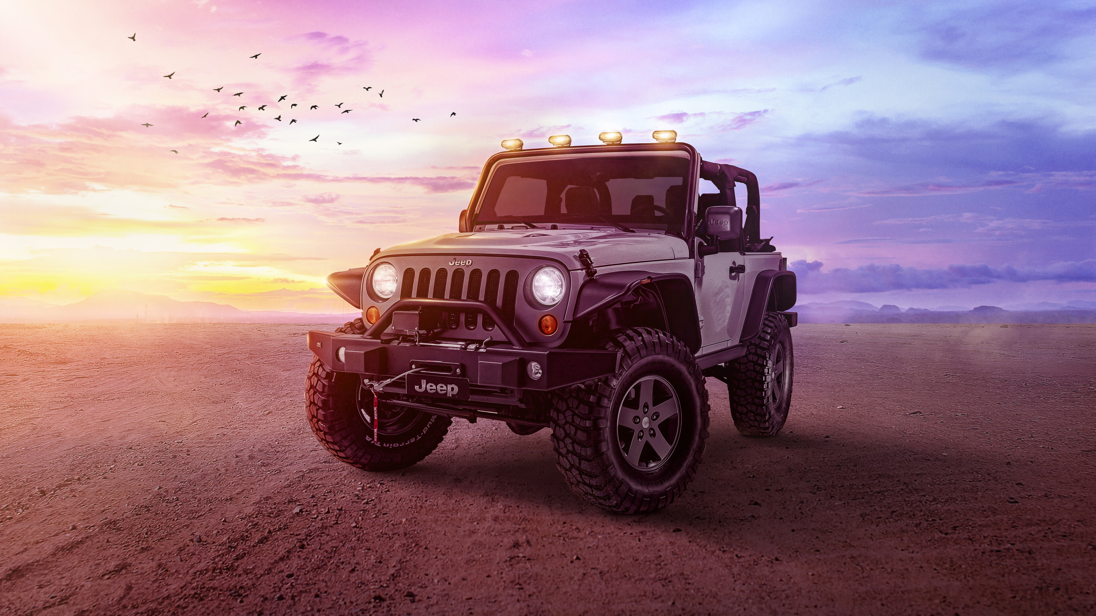 Jeep Wrangler 4K Ultra HD, Extreme off-roading, Breathtaking landscapes, Unbridled power, 3840x2160 4K Desktop