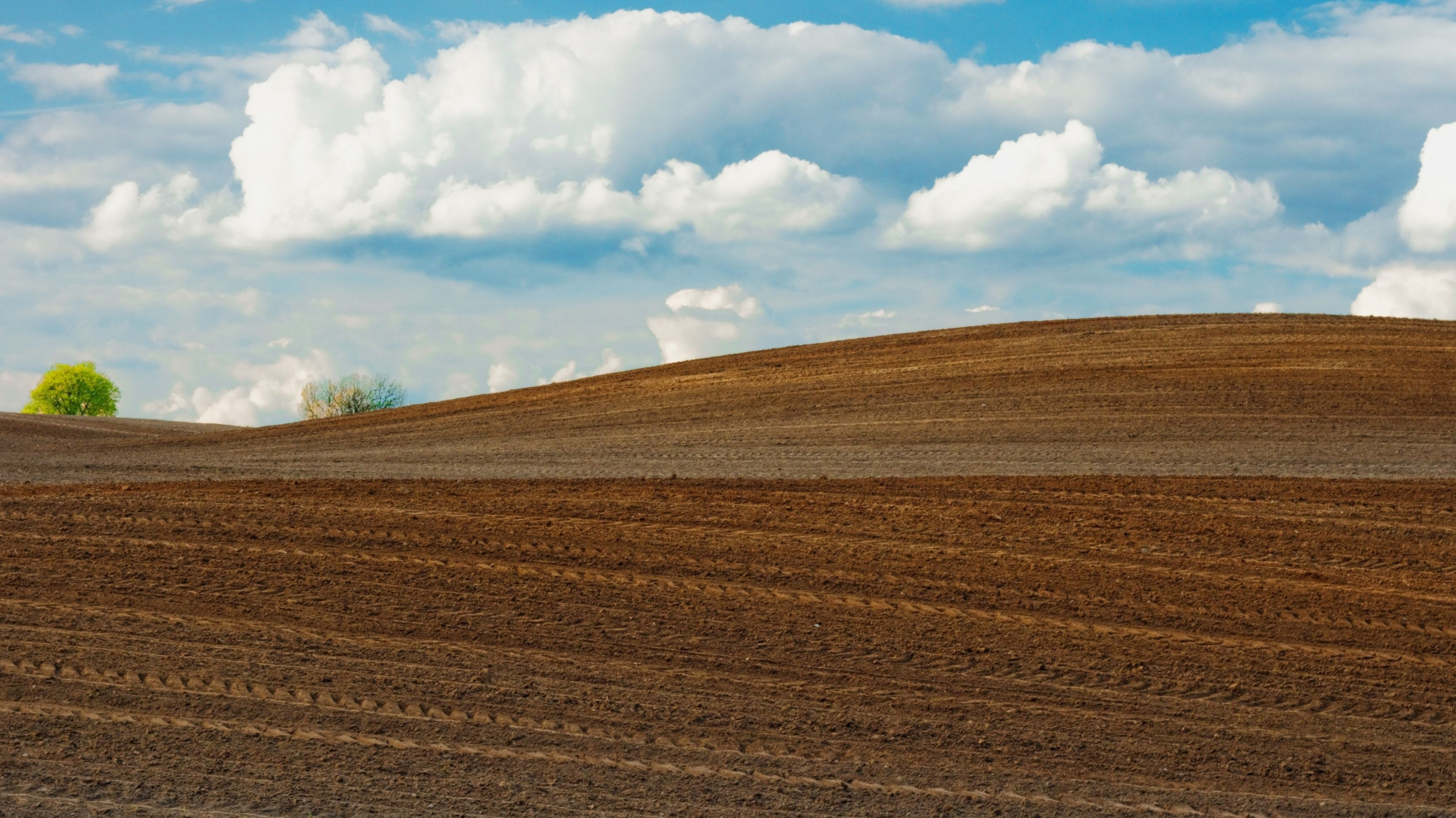 Plowed field, Farms Wallpaper, 3840x2160 4K Desktop