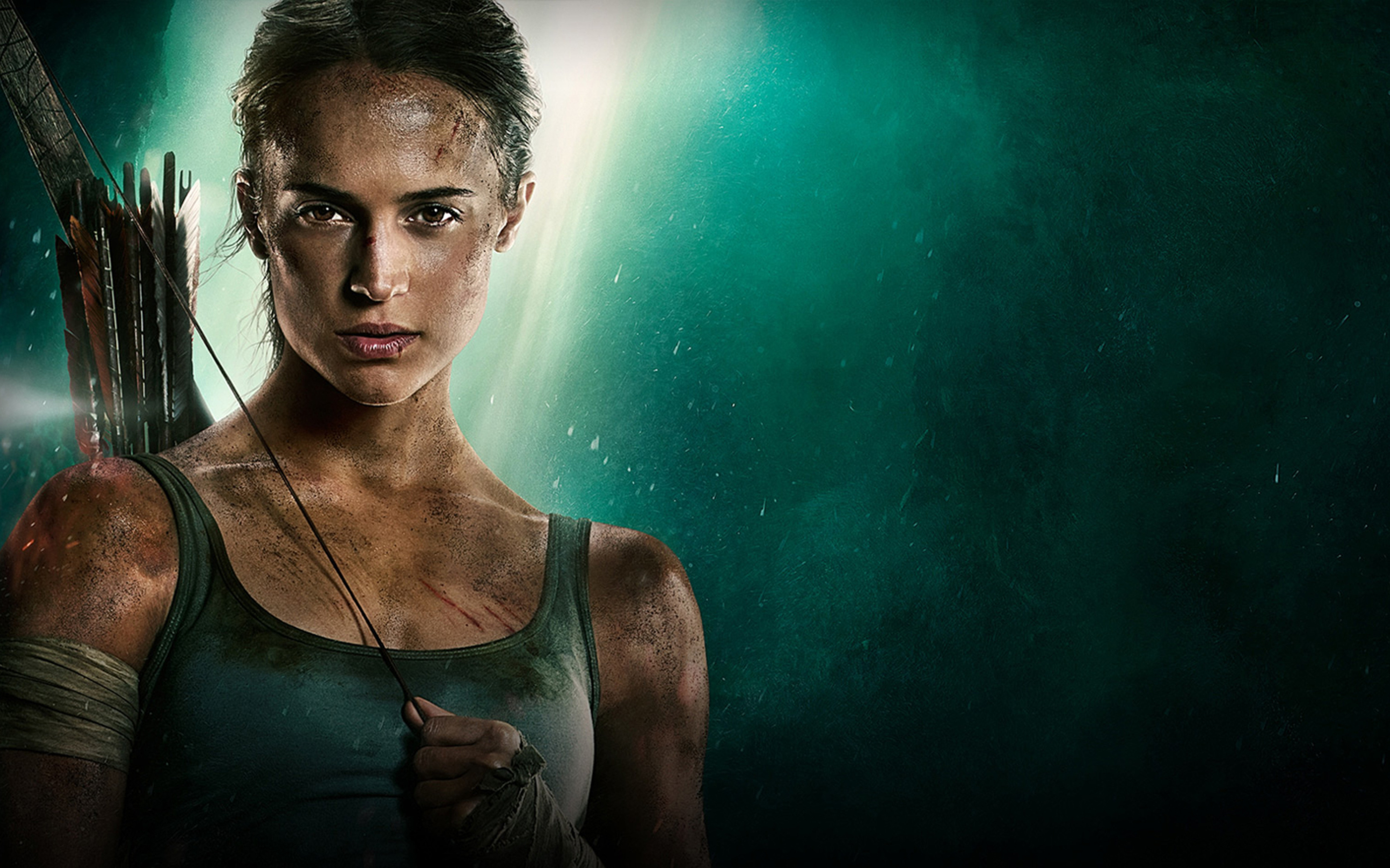 Lara Croft tomb raider, 2018 movie poster, Alicia Vikander, 2880x1800 HD Desktop