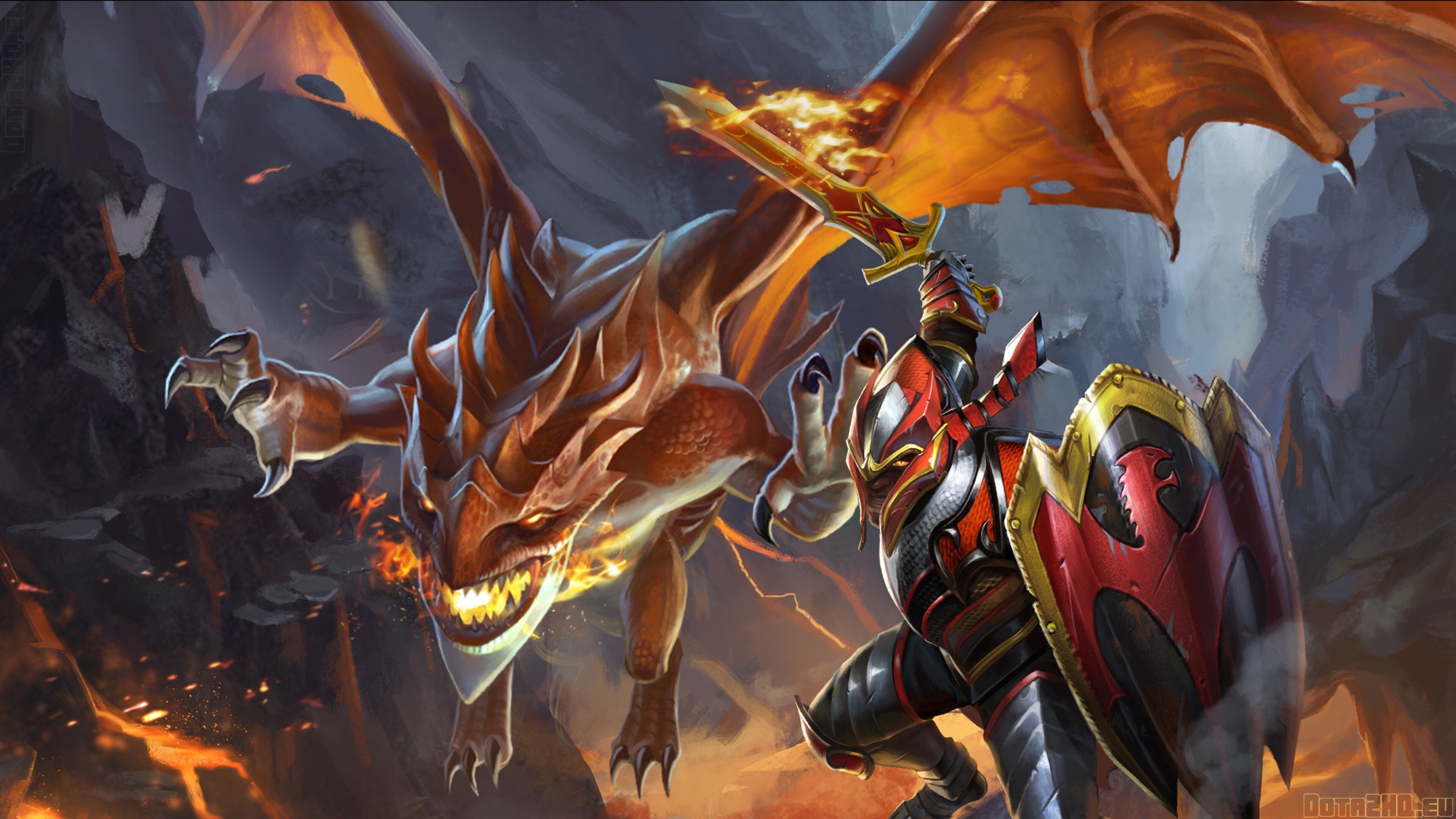 Dragon Knight, Dota 2 Wallpaper, 3840x2160 4K Desktop