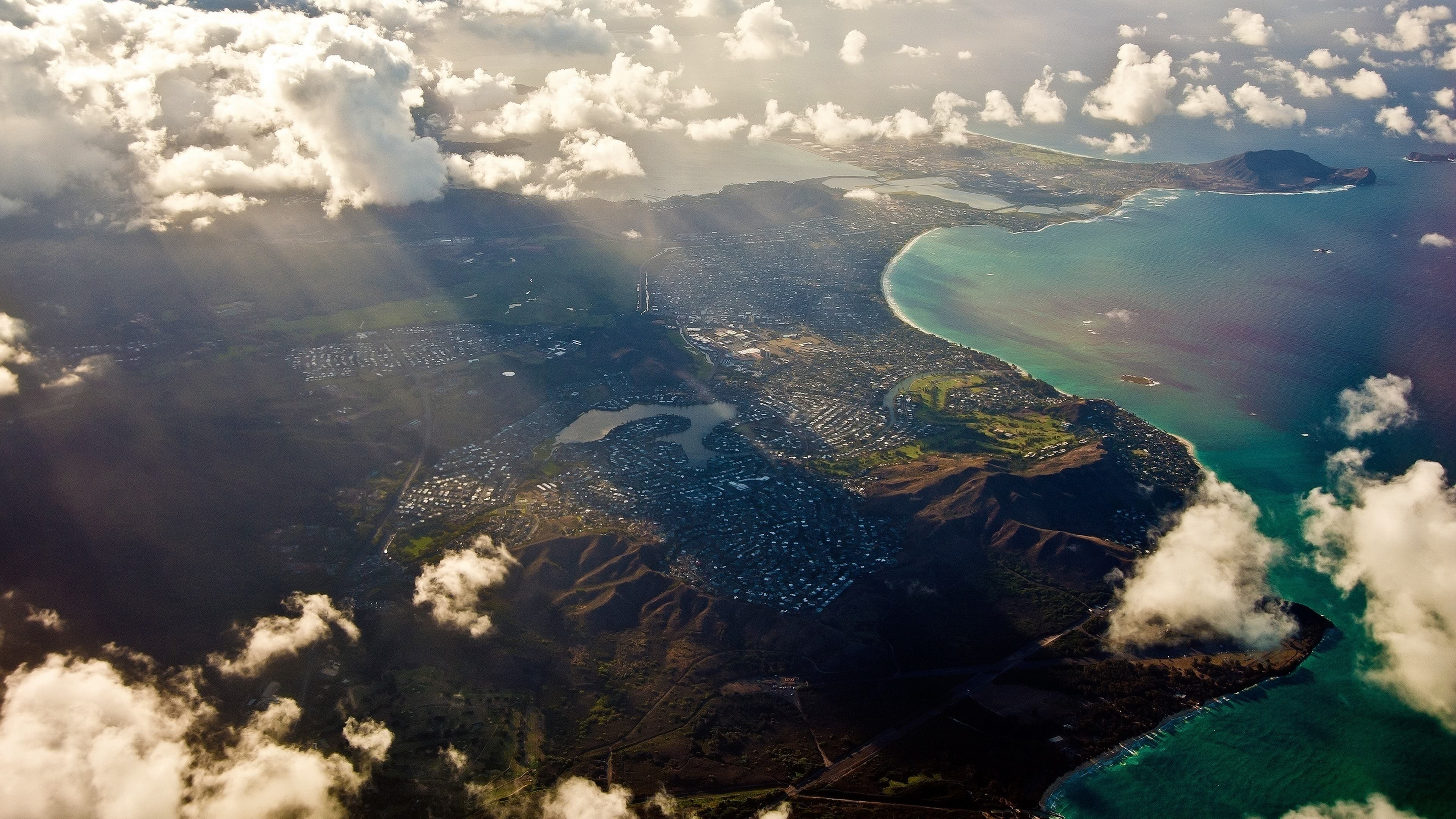 Oahu island, Hawaii paradise, Breathtaking views, Natural beauty, 3840x2160 4K Desktop