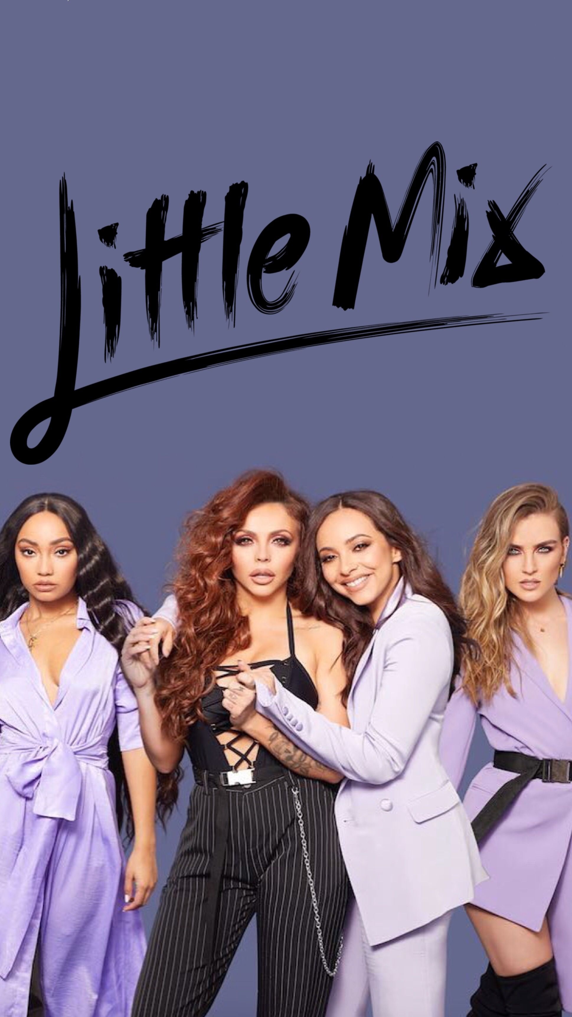 Little Mix, Purple wallpaper, 1940x3450 HD Phone