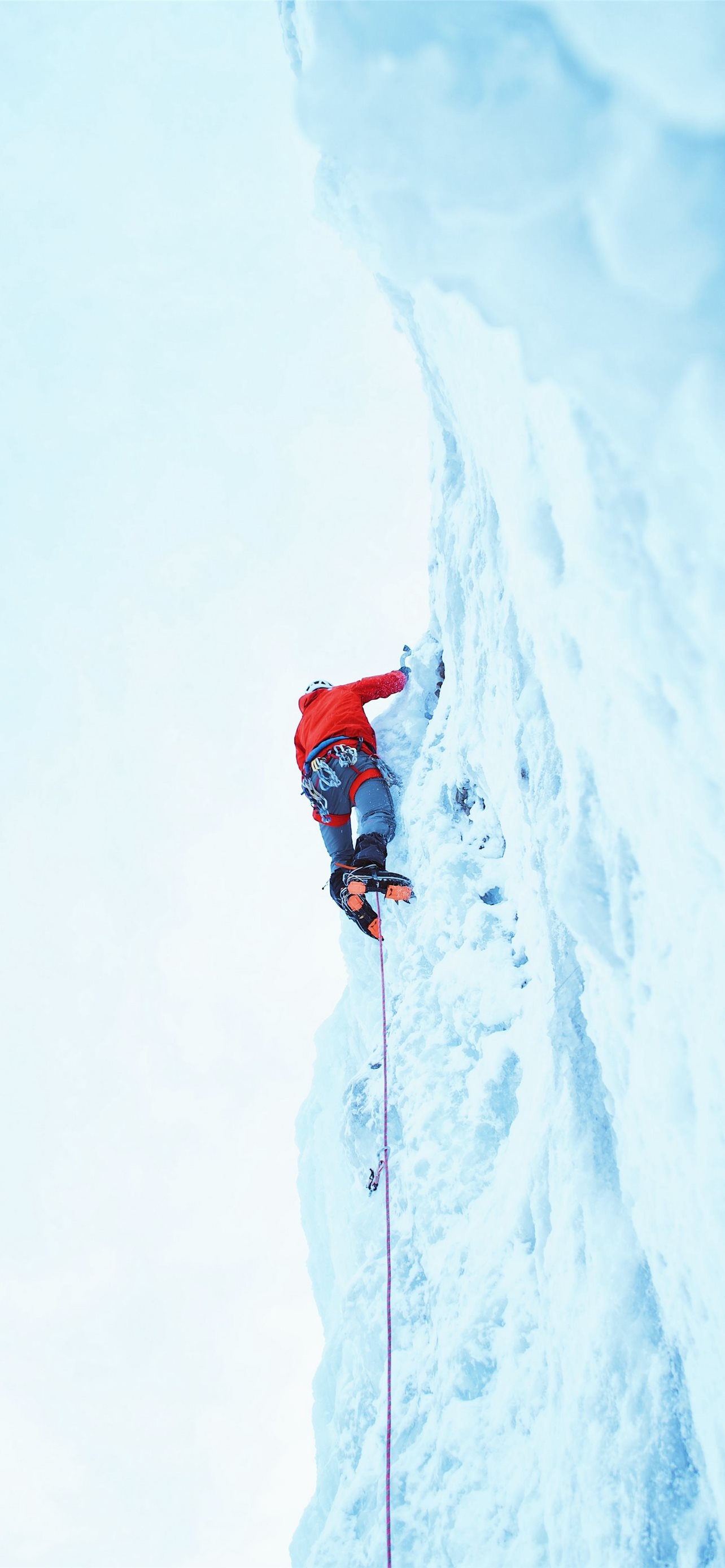 Climber, Snow mountain, Samsung Galaxy S4, iPhone wallpapers, 1290x2780 HD Phone