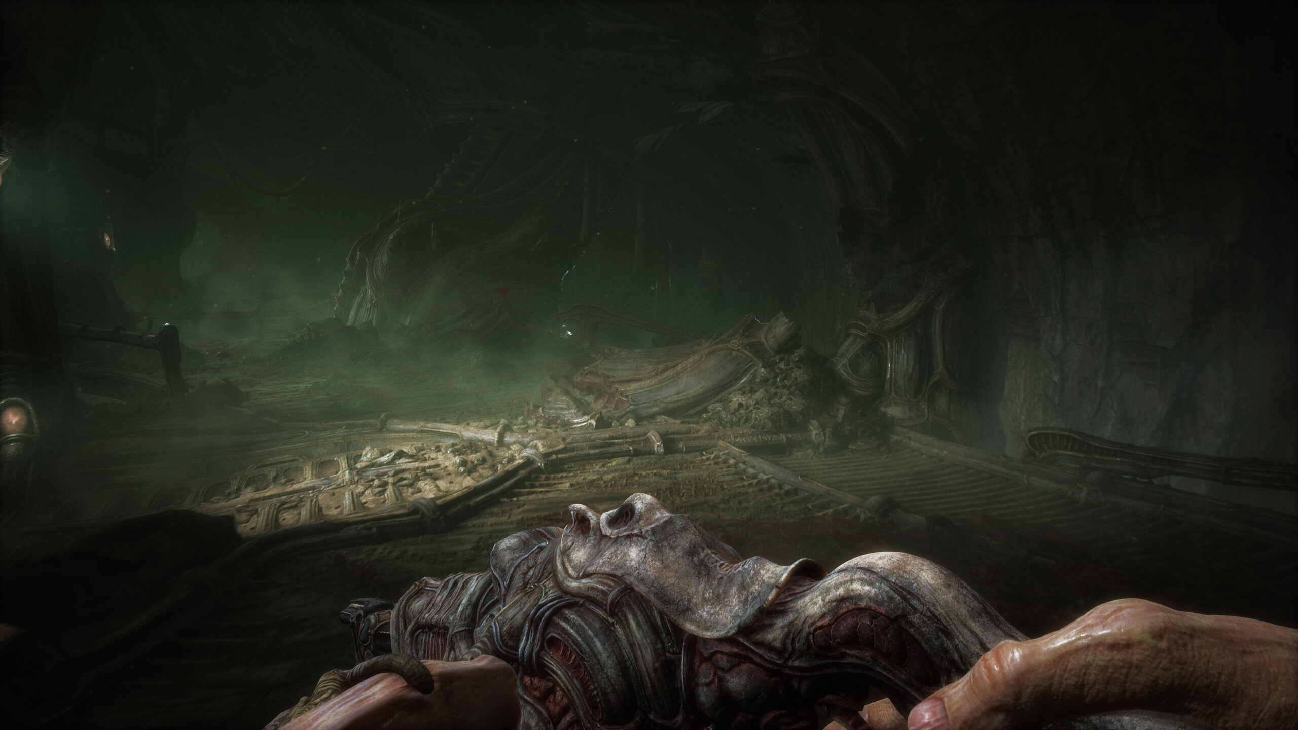 Scorn terrifying screenshots, Next-gen horror, 4K visuals, Immersive atmosphere, 2560x1440 HD Desktop