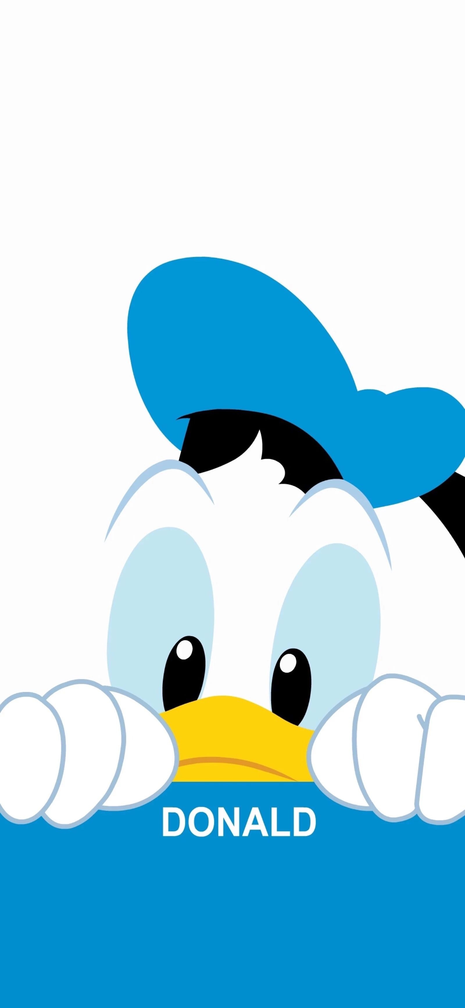 Donald Duck, Disney wallpapers, Iconic character, 1600x3470 HD Phone