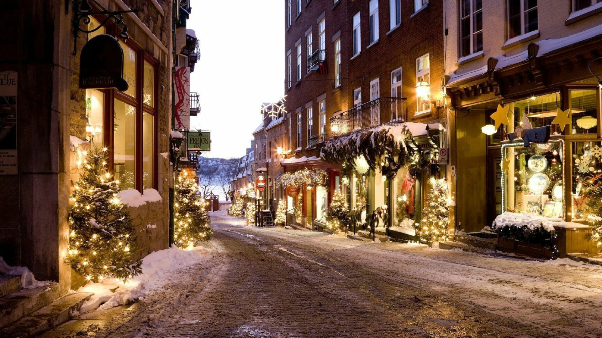 Quebec City, Christmas Village Wallpaper, 1920x1080 Full HD Desktop